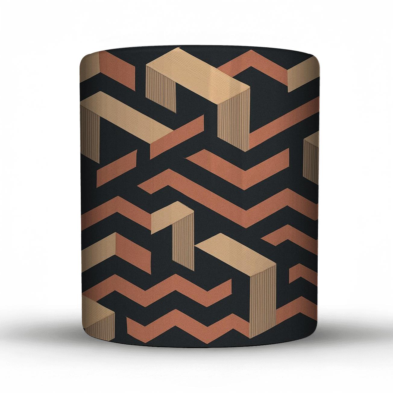Desert Prism Grid novelty coffee mugs