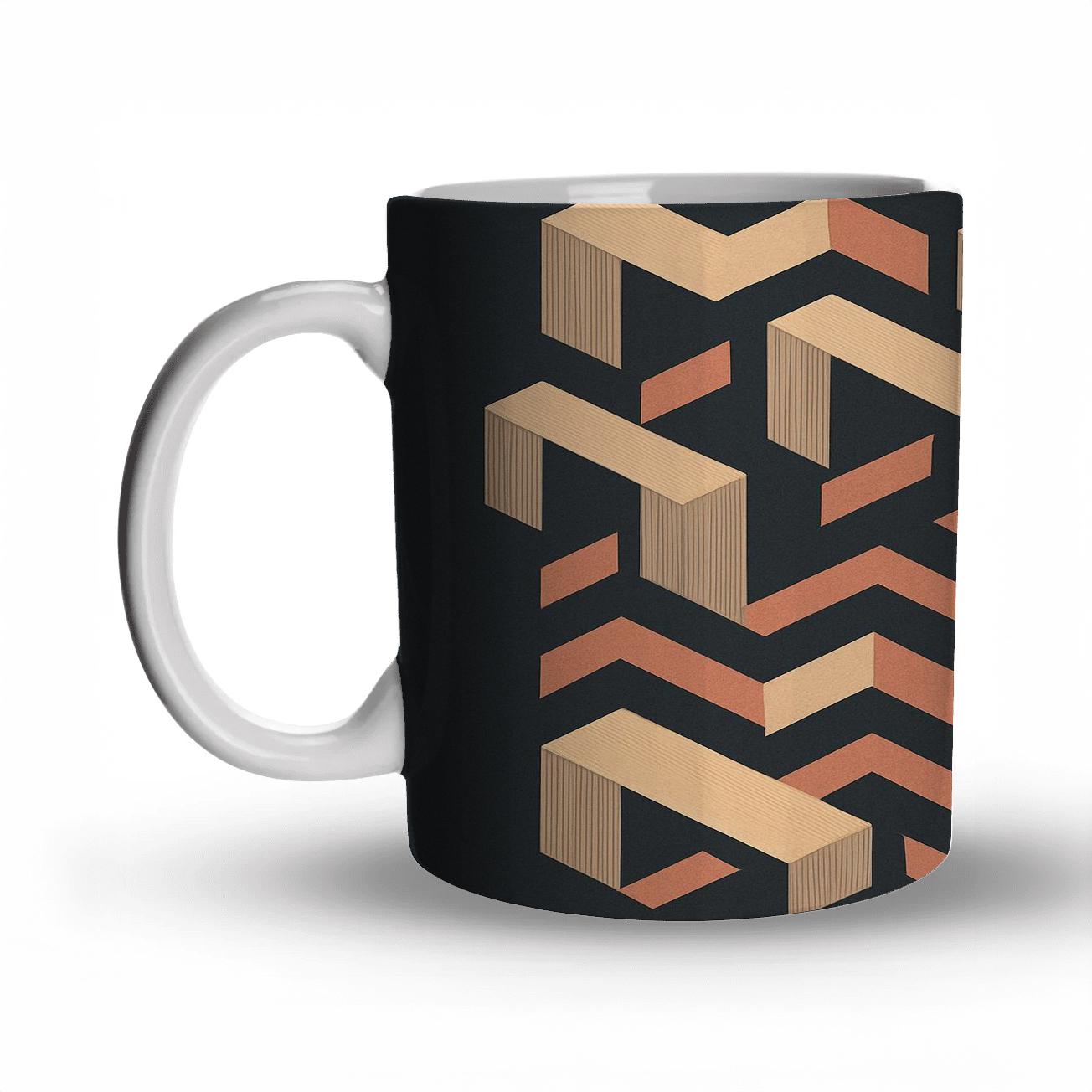 Desert Prism Grid novelty coffee mugs