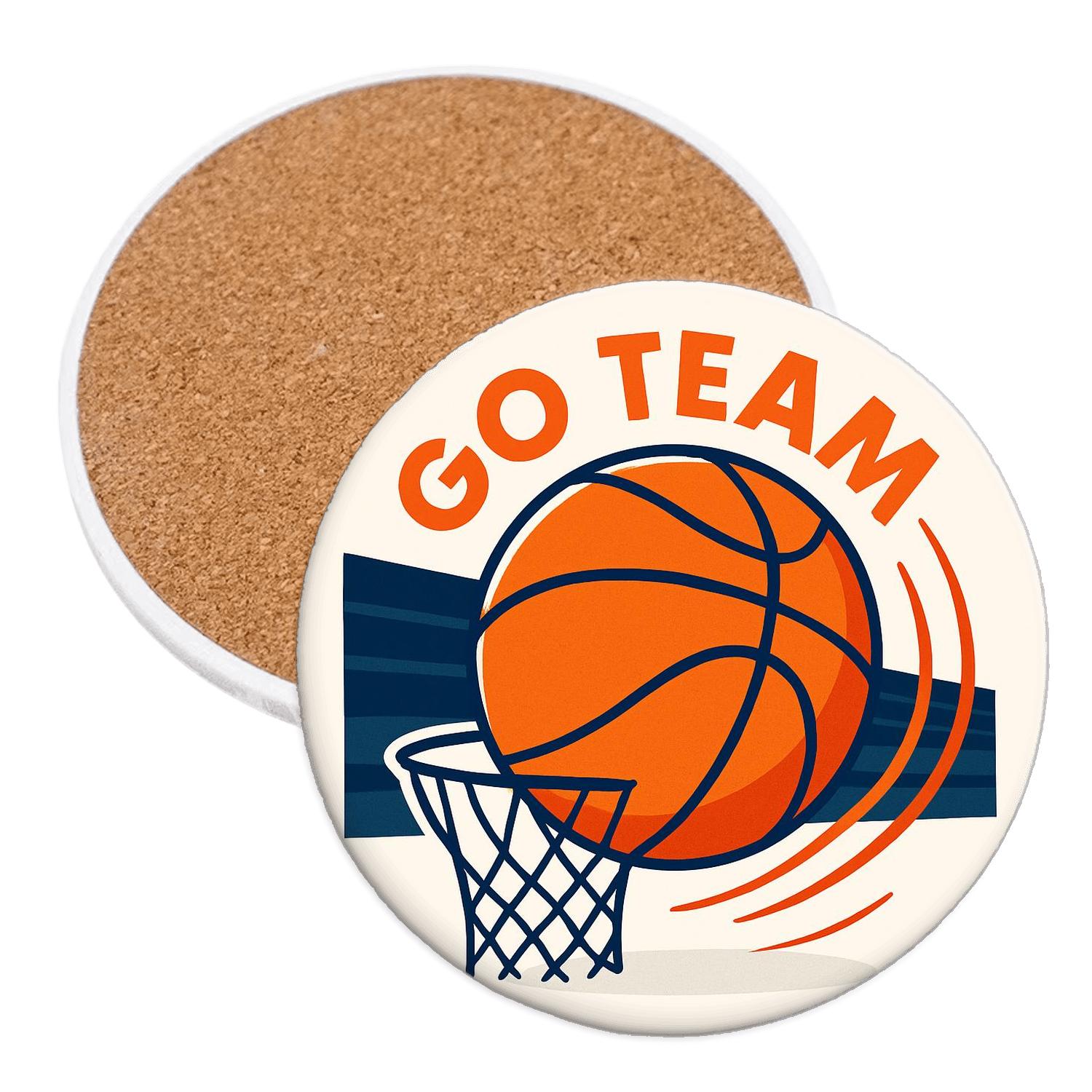 Basketball Net Minimalist coasters for home decor