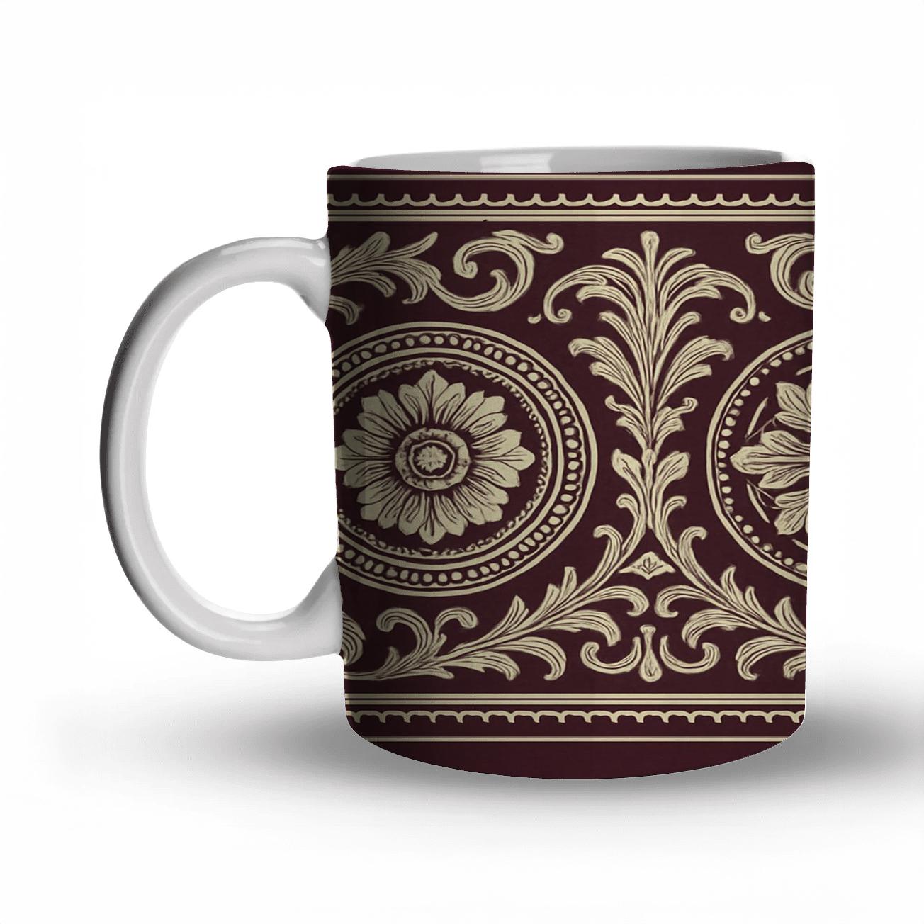 Victorian Ornamental Band novelty coffee mugs