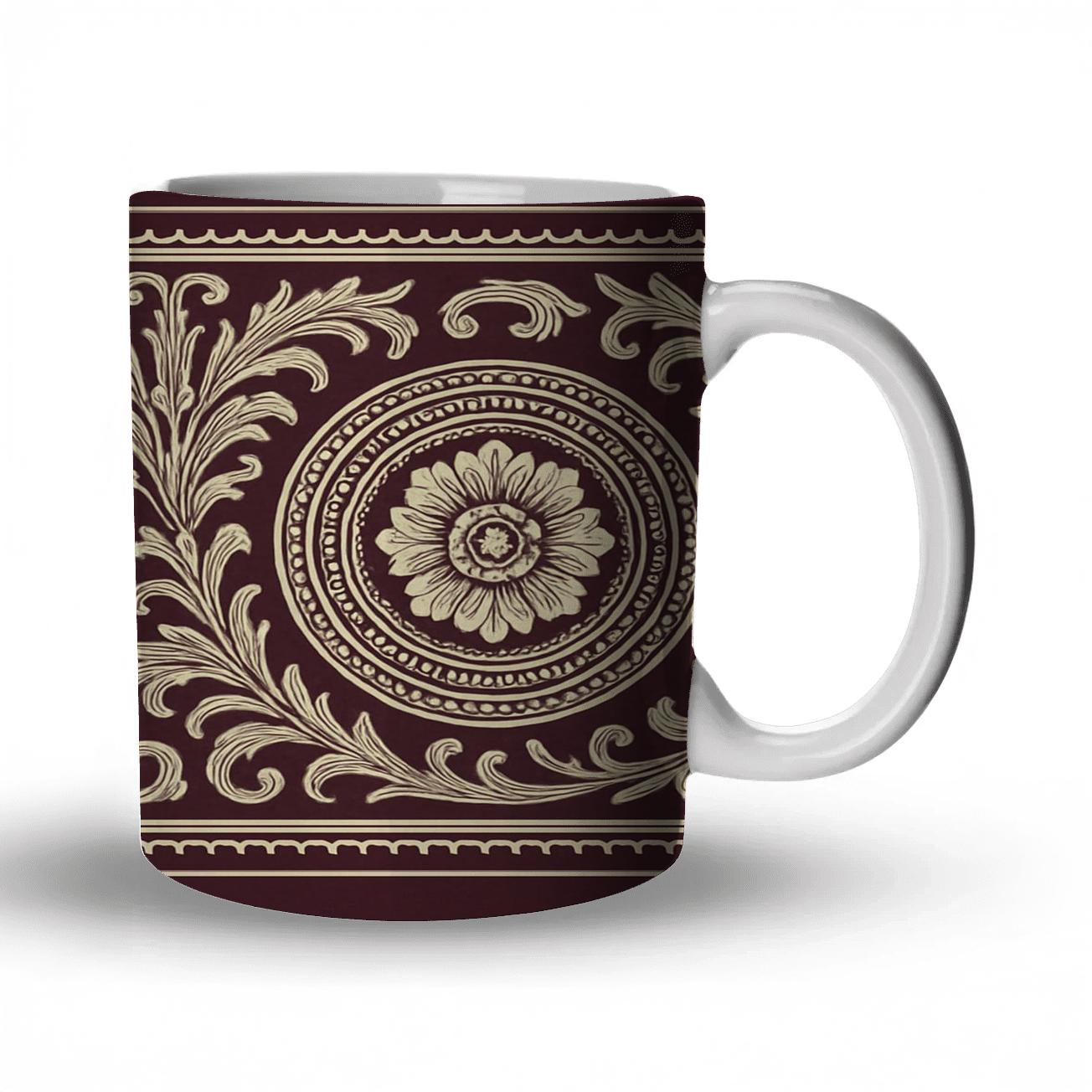 Victorian Ornamental Band novelty coffee mugs