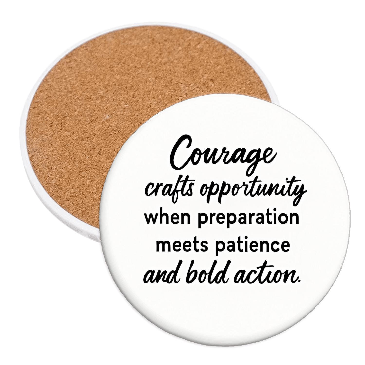 Courage Crafts Opportunity coasters for home decor