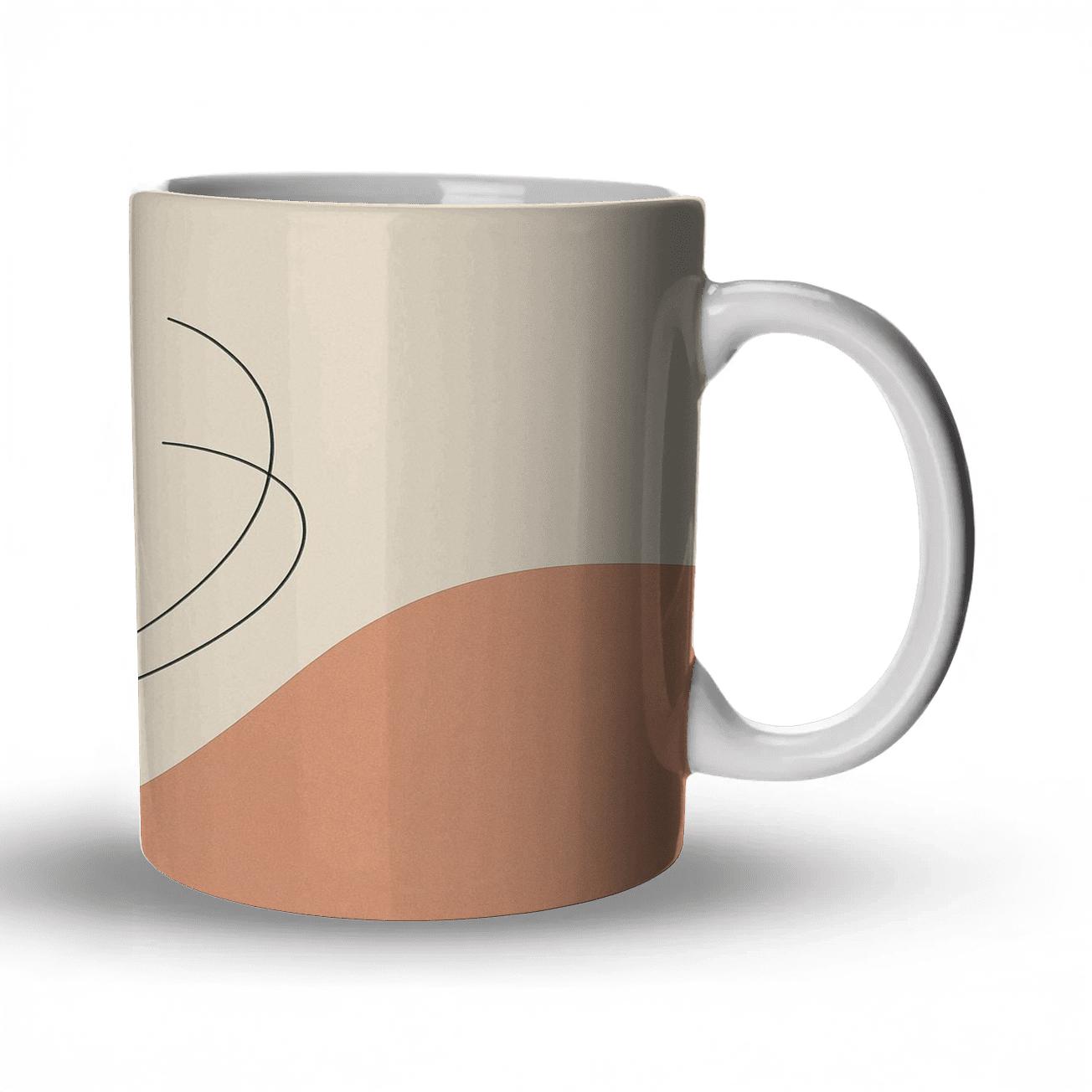 Lunar Bloom ceramic coffee mugs