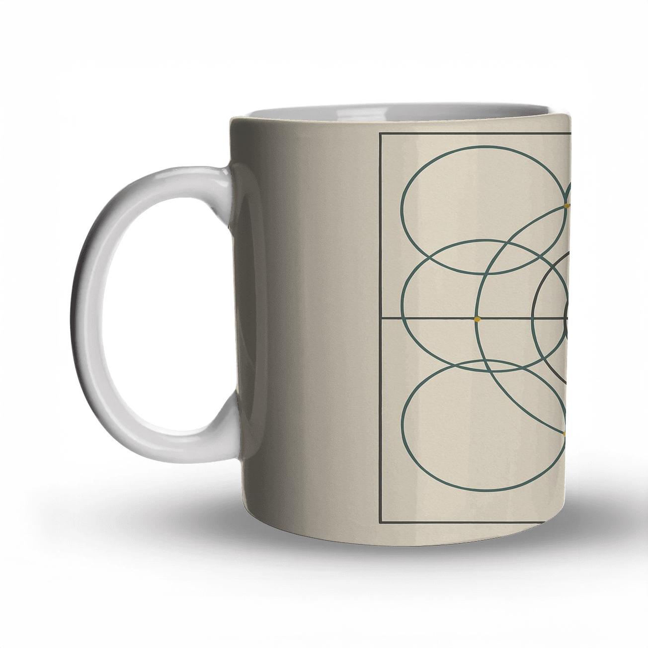 Modular Circle Weave custom printed mugs