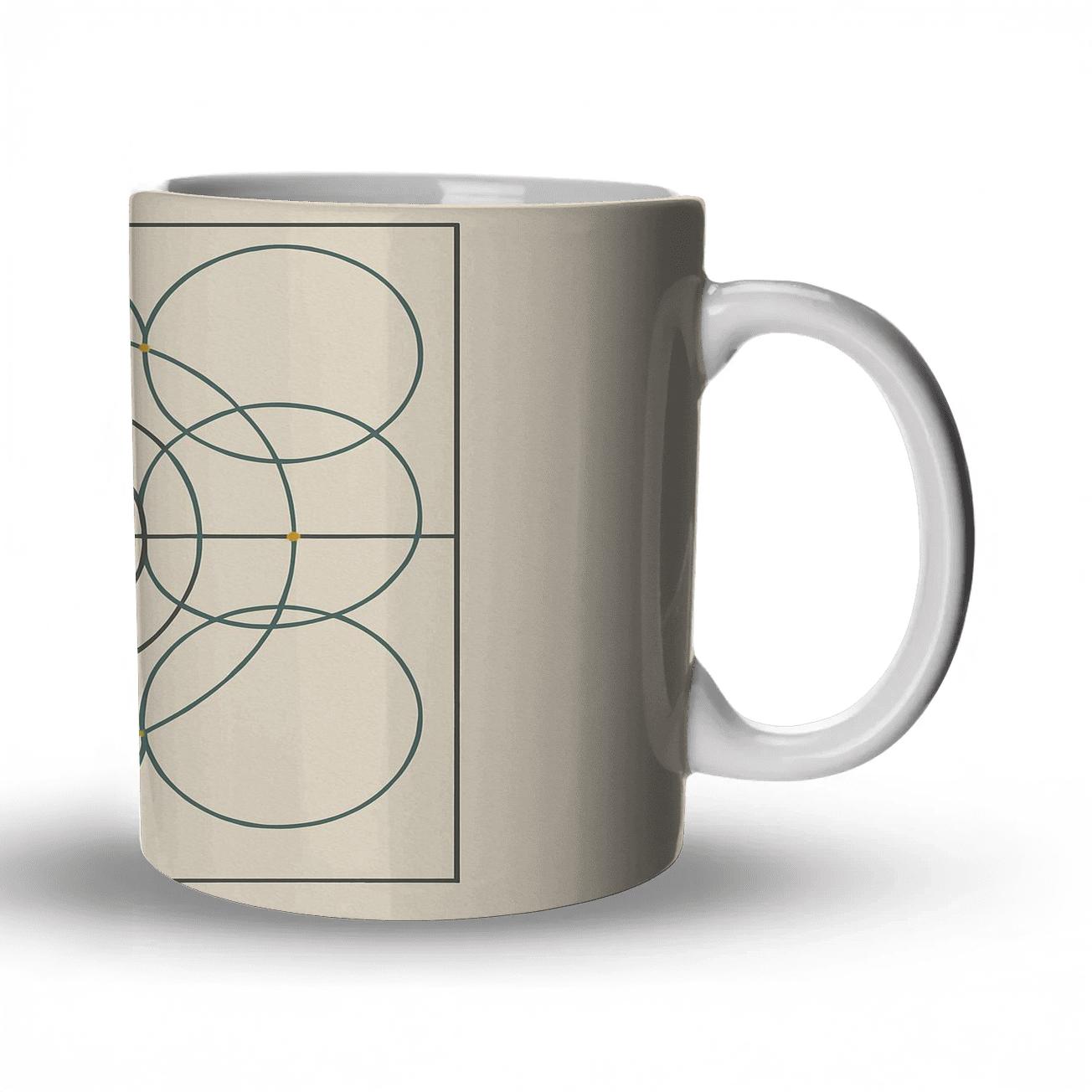 Modular Circle Weave custom printed mugs