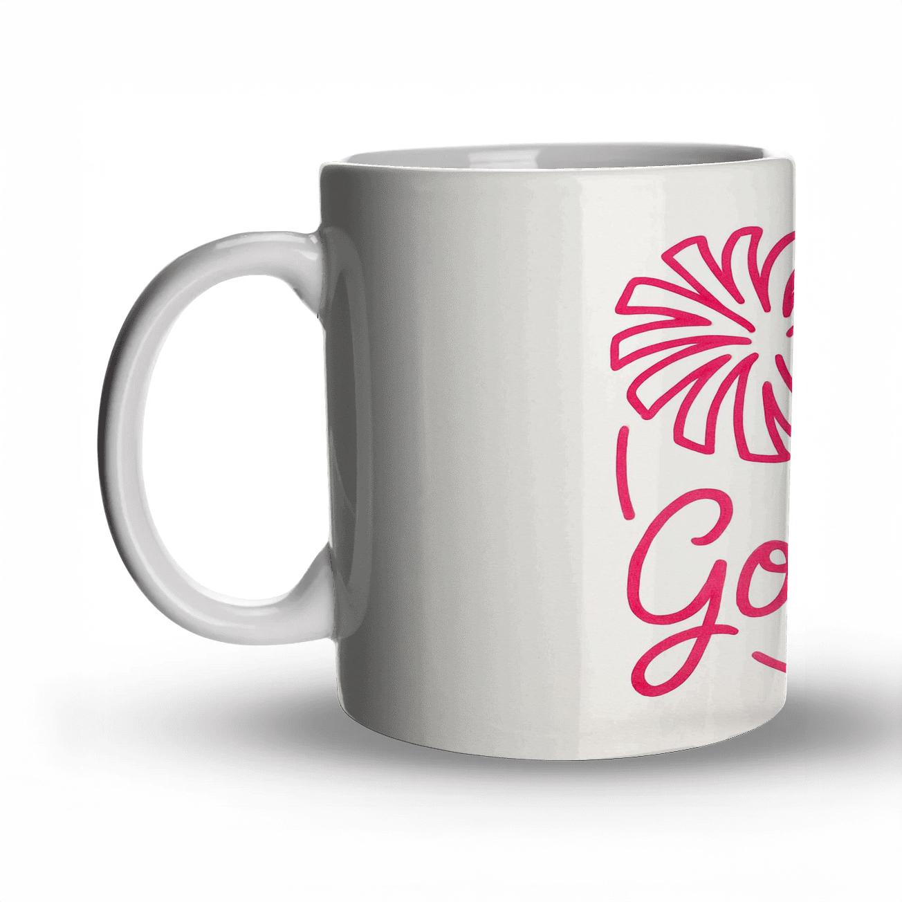 Cheerleading Spirit Pom Pom Elegance ceramic coffee mugs
