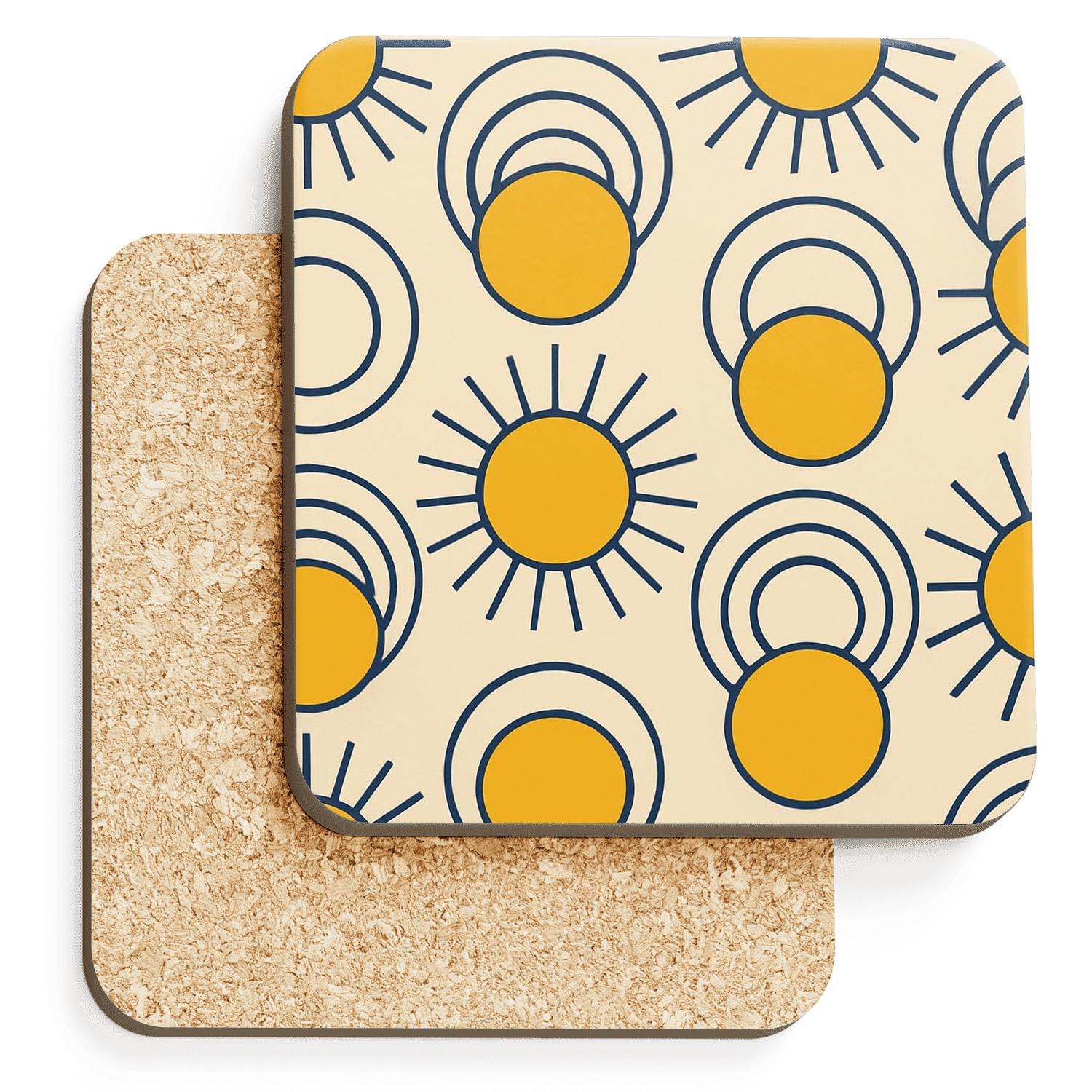 Solar Minimalist Weave stone coaster collections