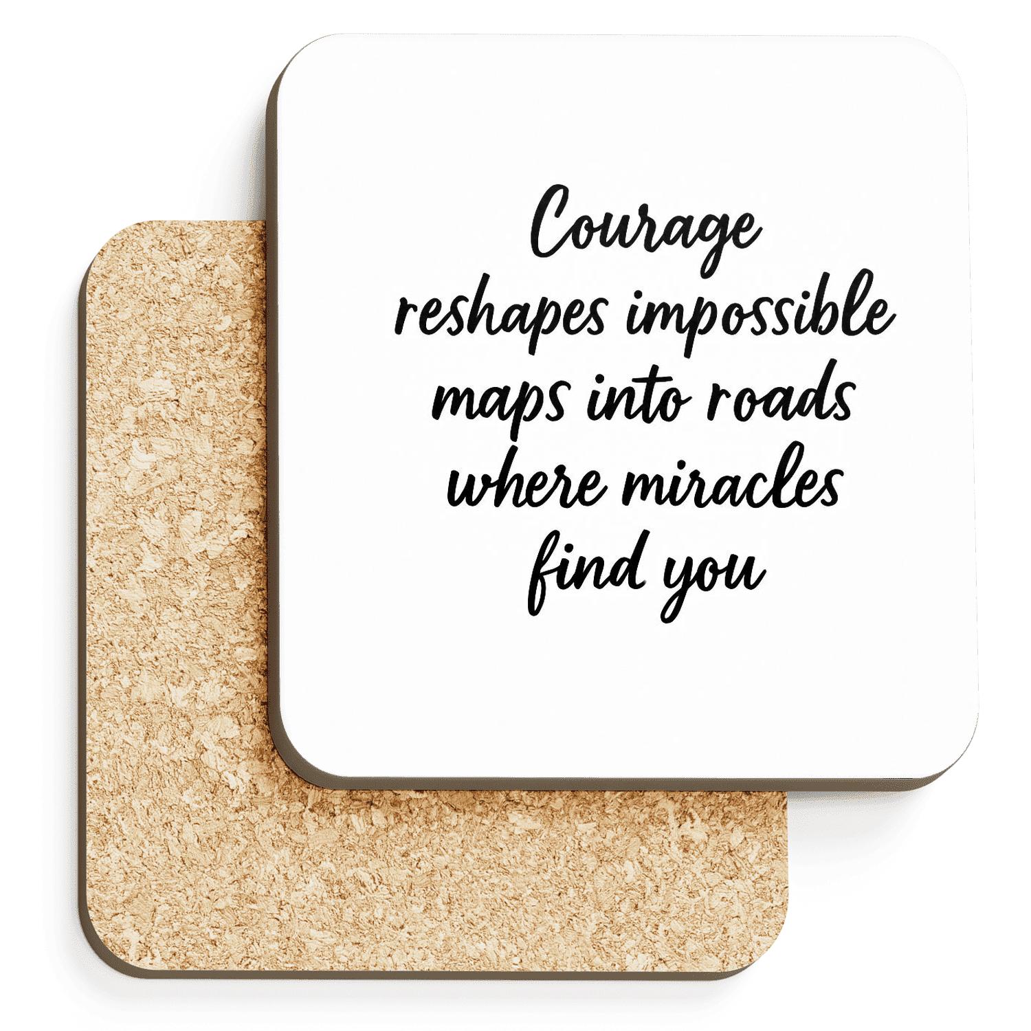 Courageous Roads elegant tabletop coasters