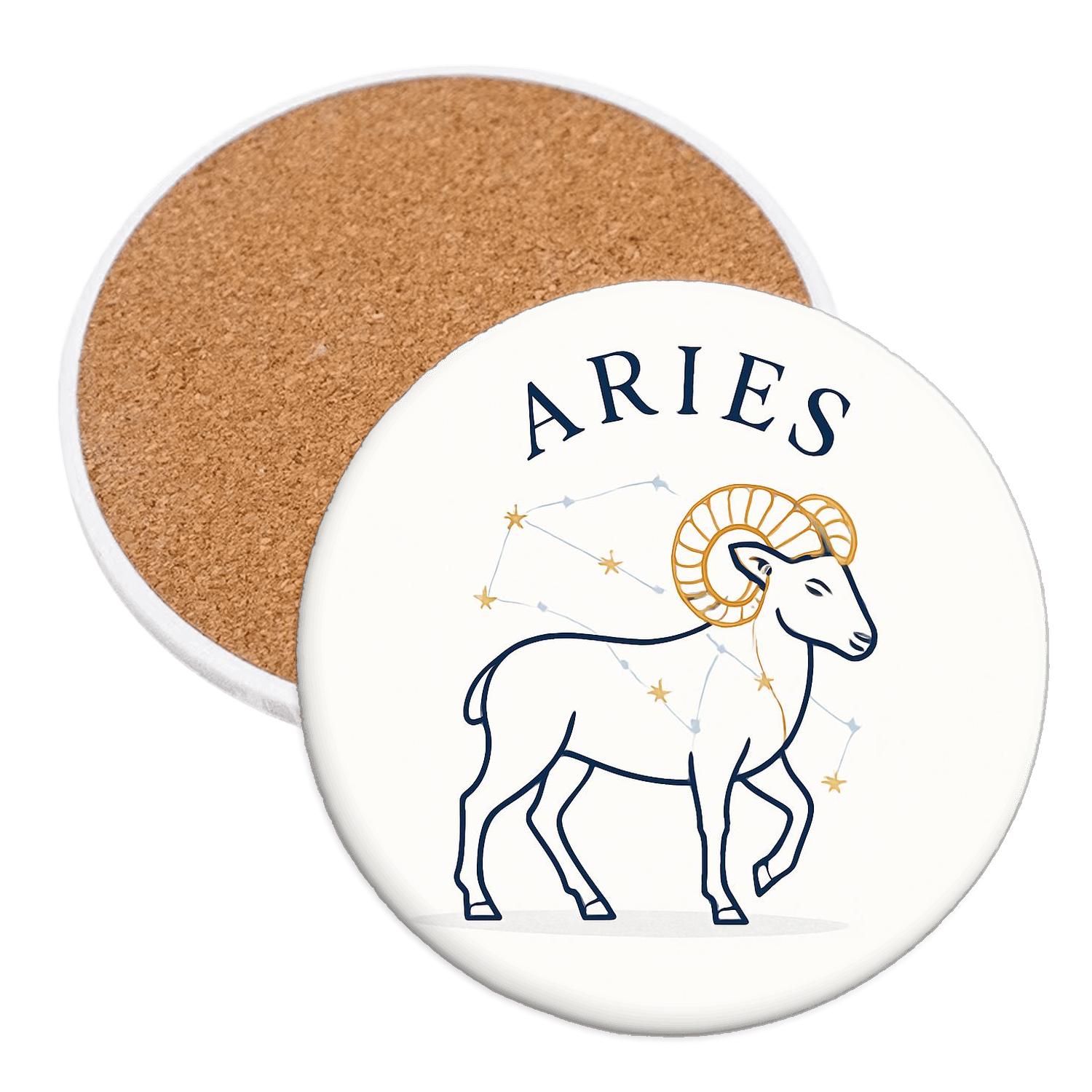 Aries Elegant Ram elegant tabletop coasters