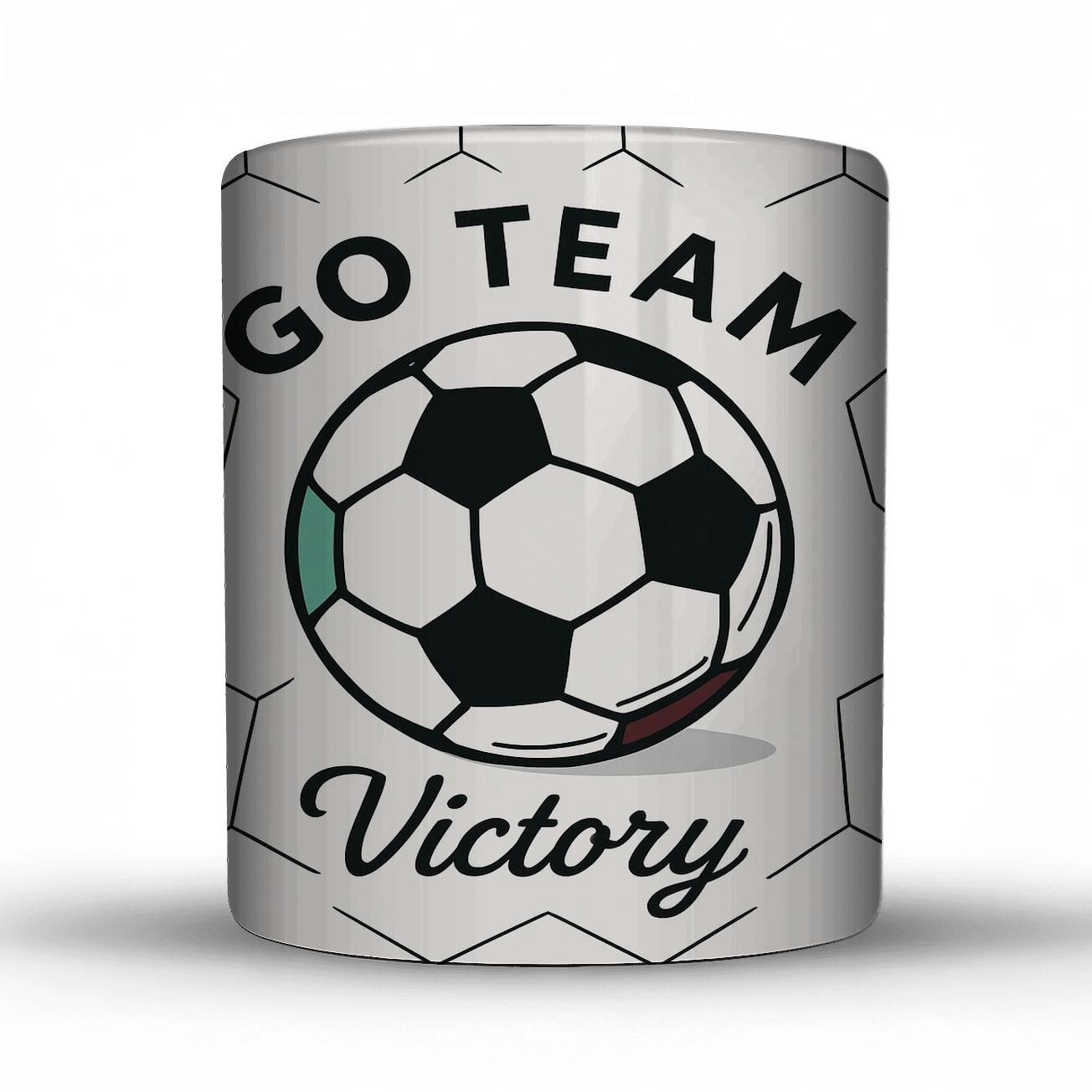 Classic Soccer Pentagons ceramic coffee mugs