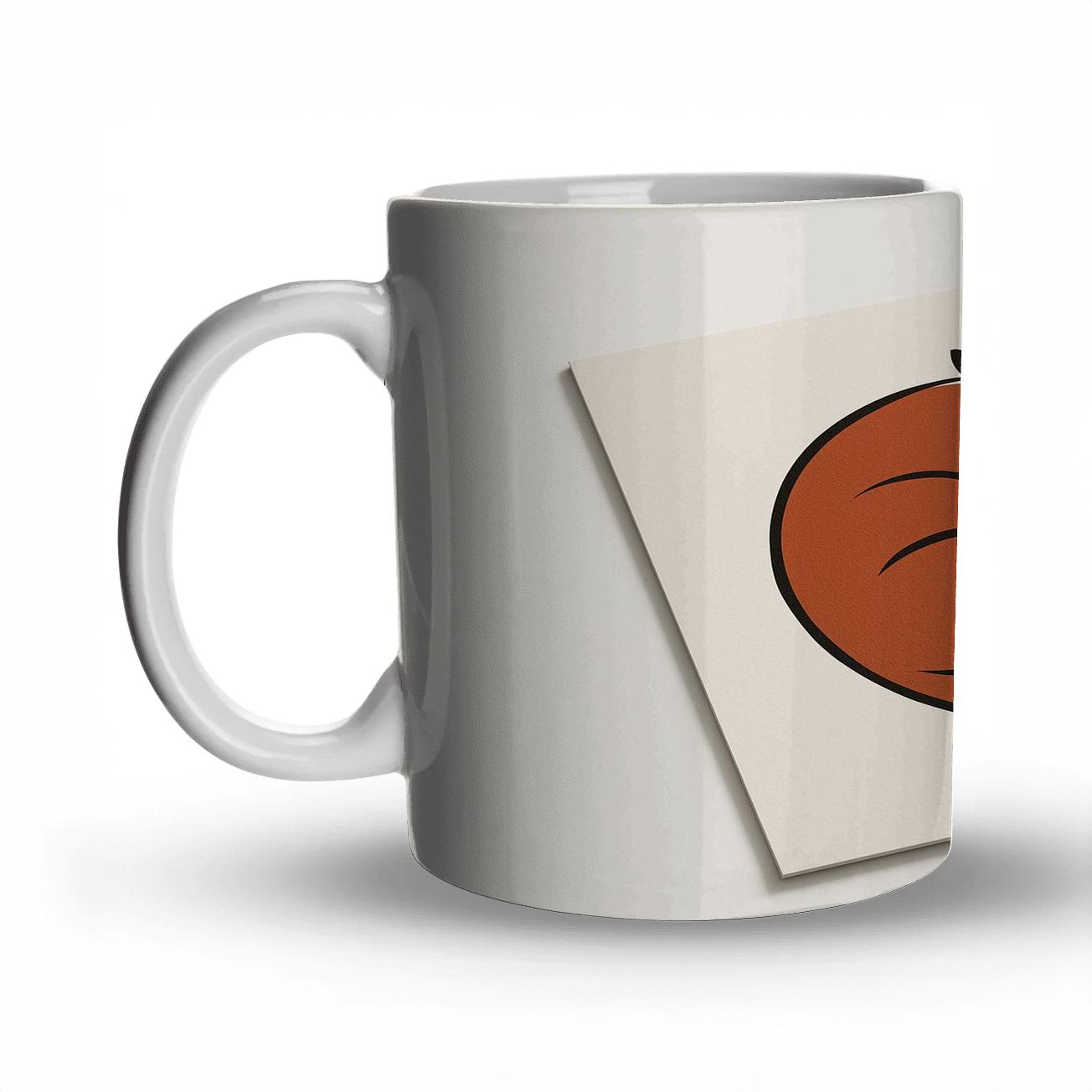 Sleek Fox Emblem personalized mugs