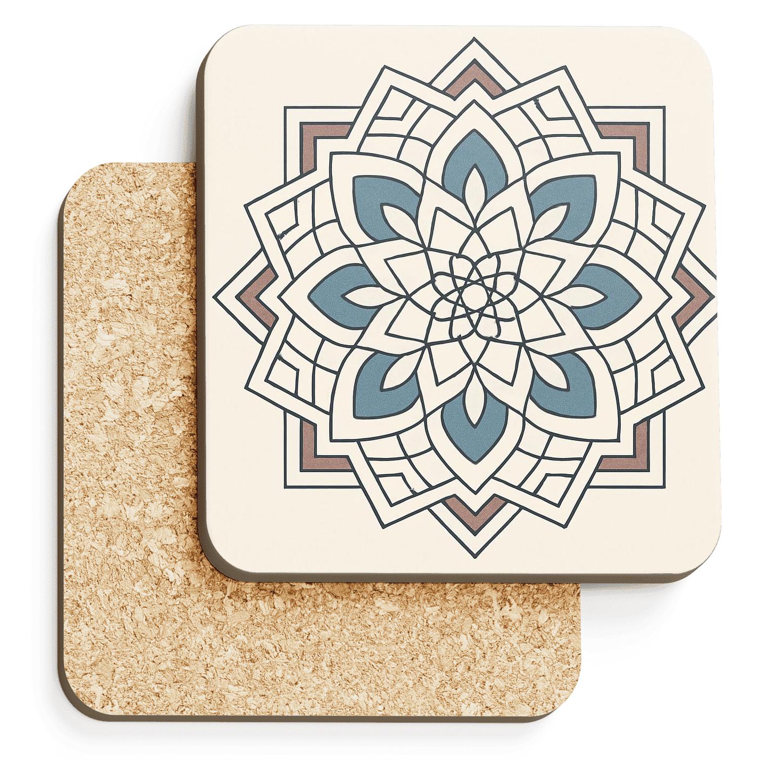 Minaret Radial Ornament custom engraved coasters