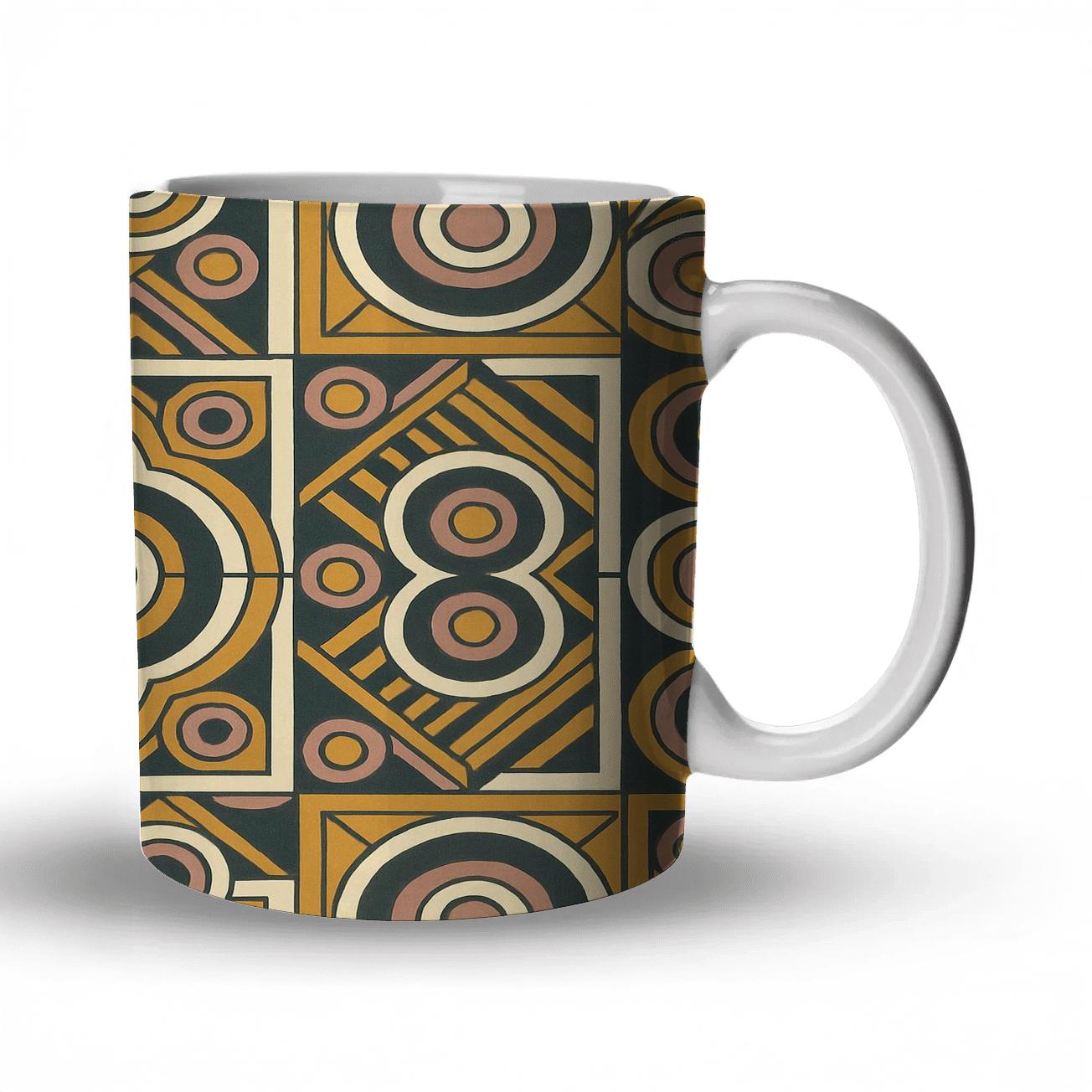 Minimal Bold Geometry decorative mug sets