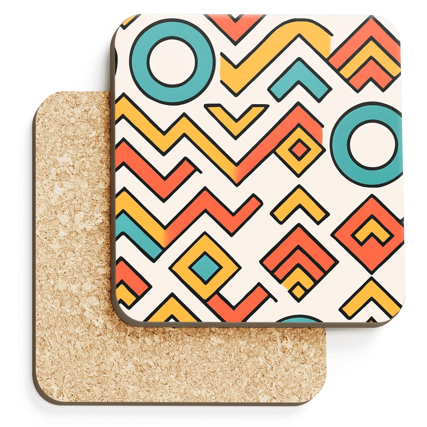 Radiant Geom Folio coasters for home decor