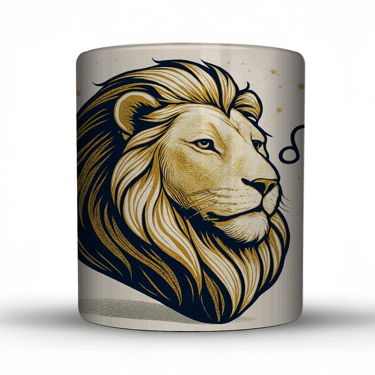 Regal Leo In Navy decorative mug sets