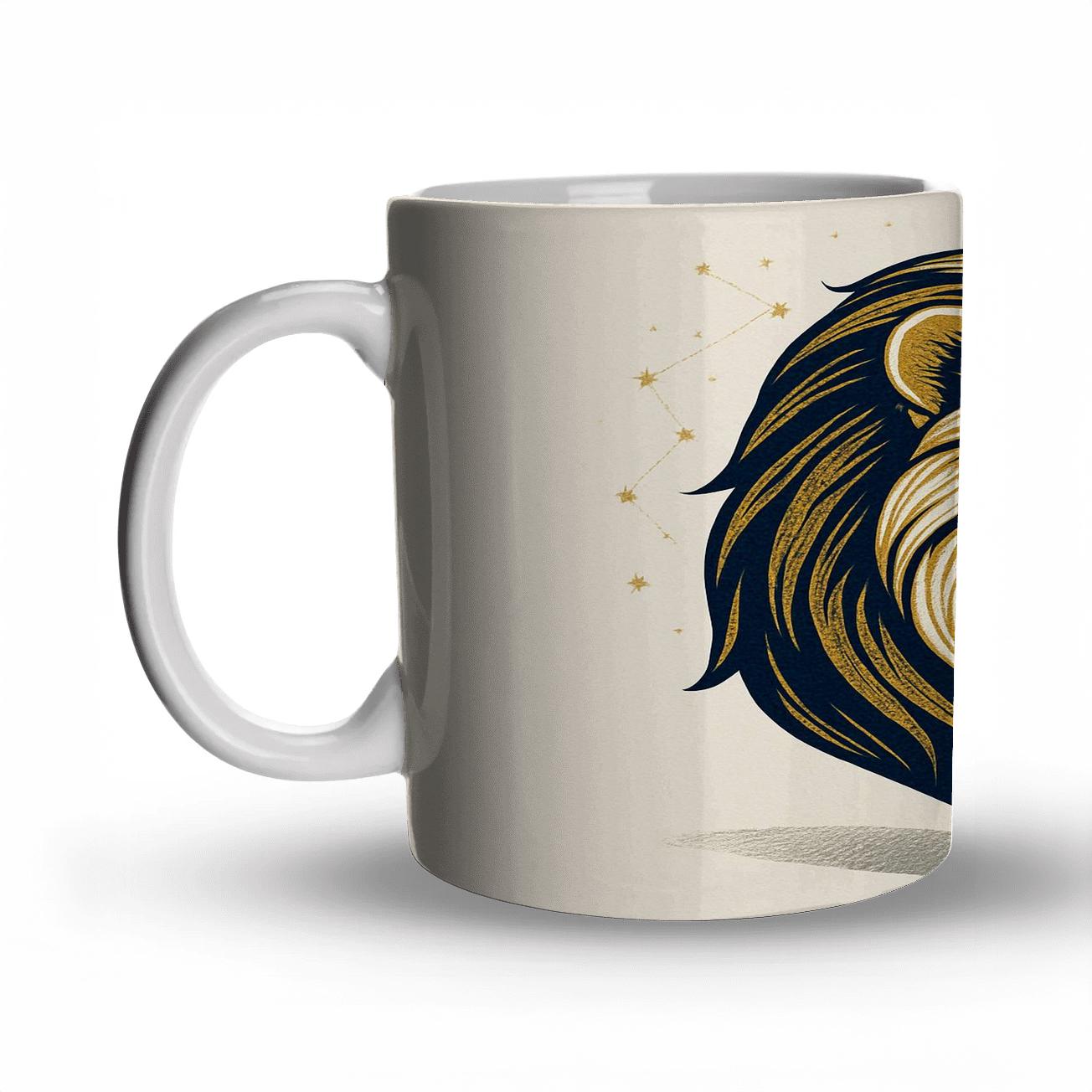 Regal Leo In Navy decorative mug sets