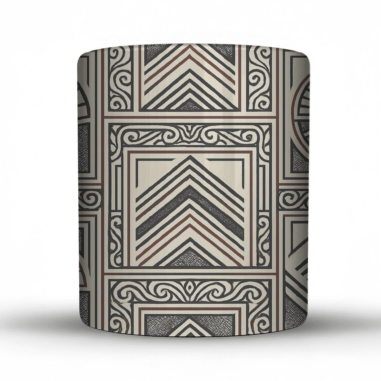 Poster With Deco Linework gift mugs for occasions