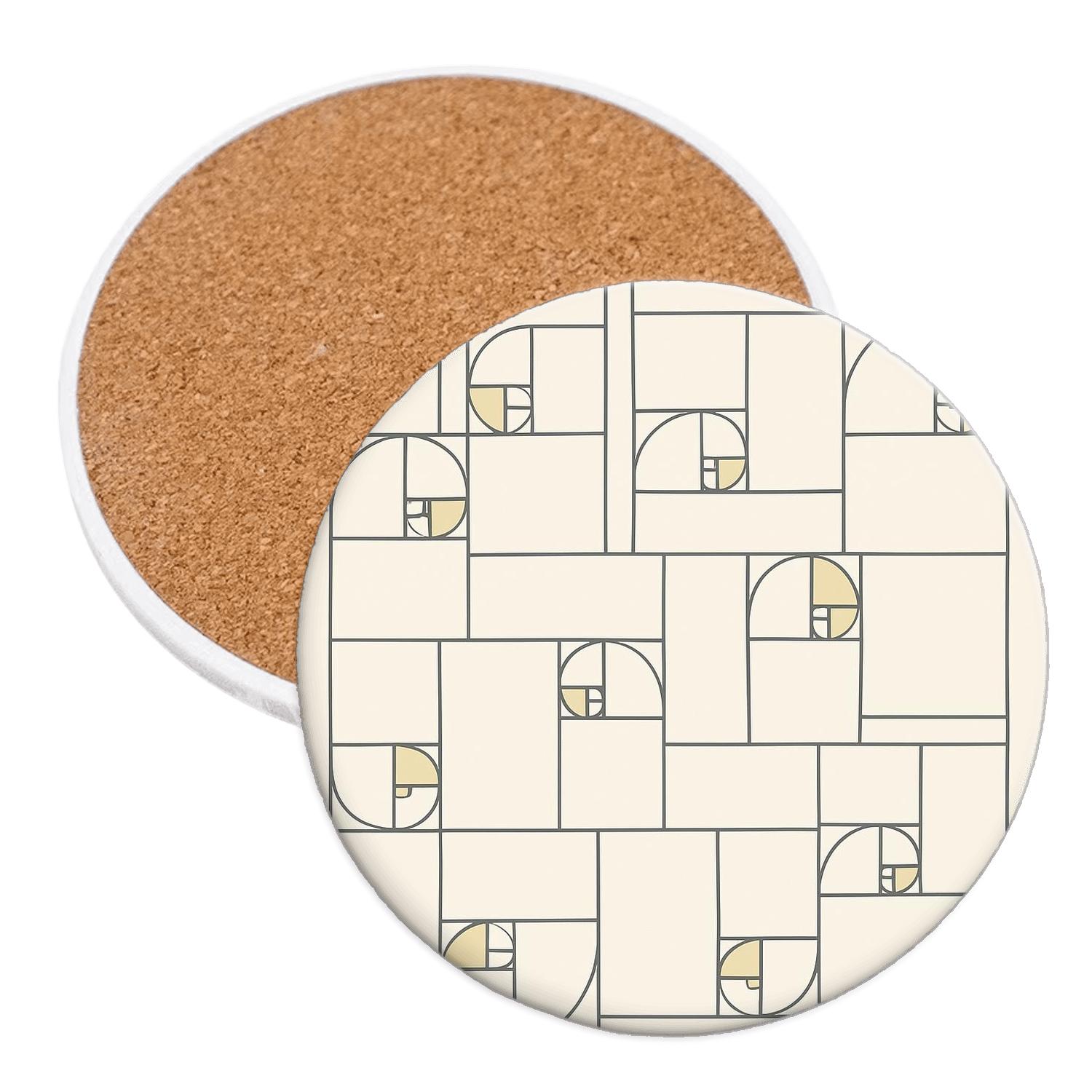 Modular Golden Ratio Weave elegant tabletop coasters