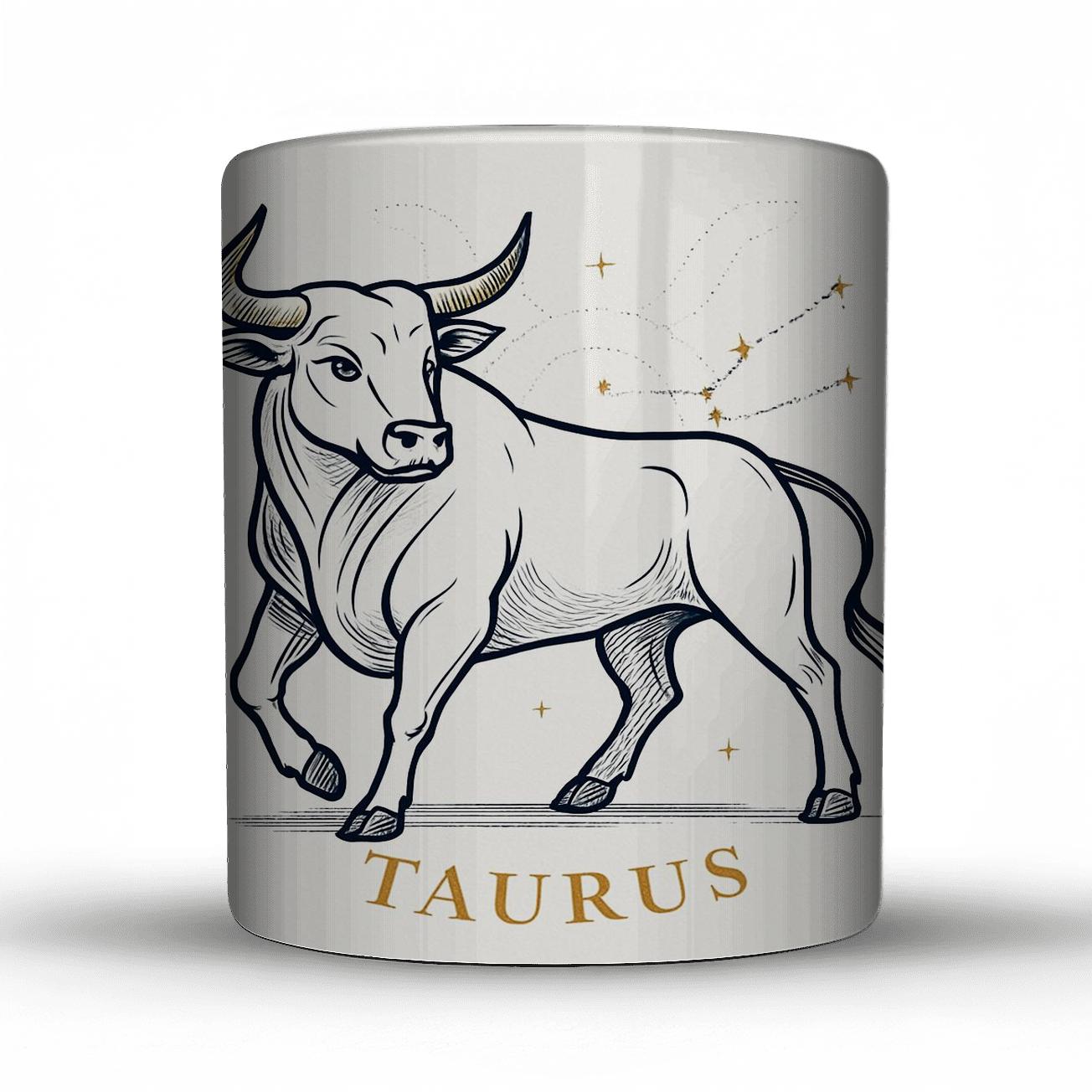 Taurus Bull Celestial novelty coffee mugs