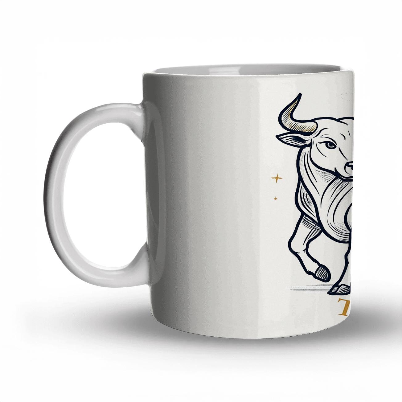 Taurus Bull Celestial novelty coffee mugs