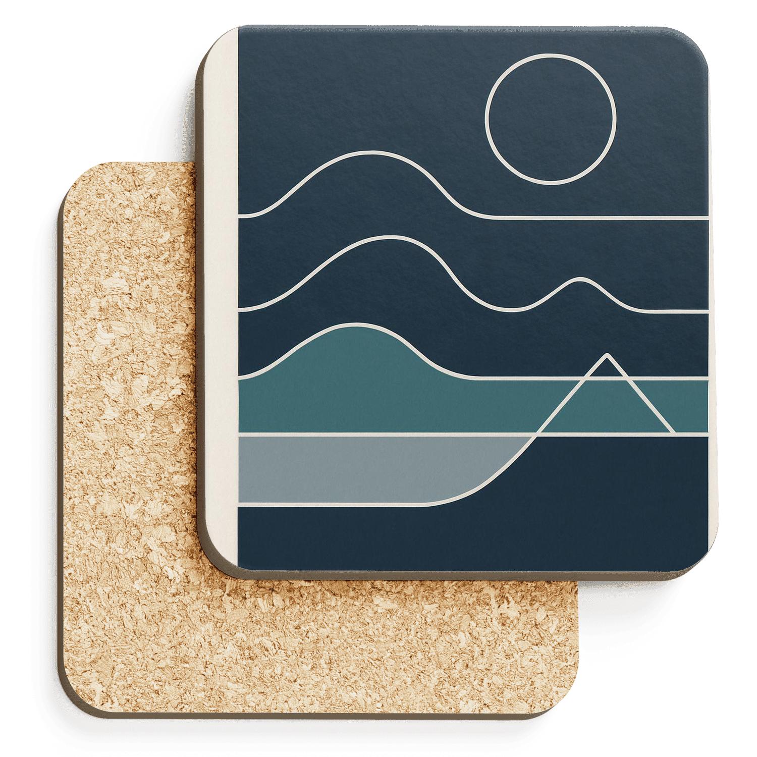 Geometric Tide stone coaster collections