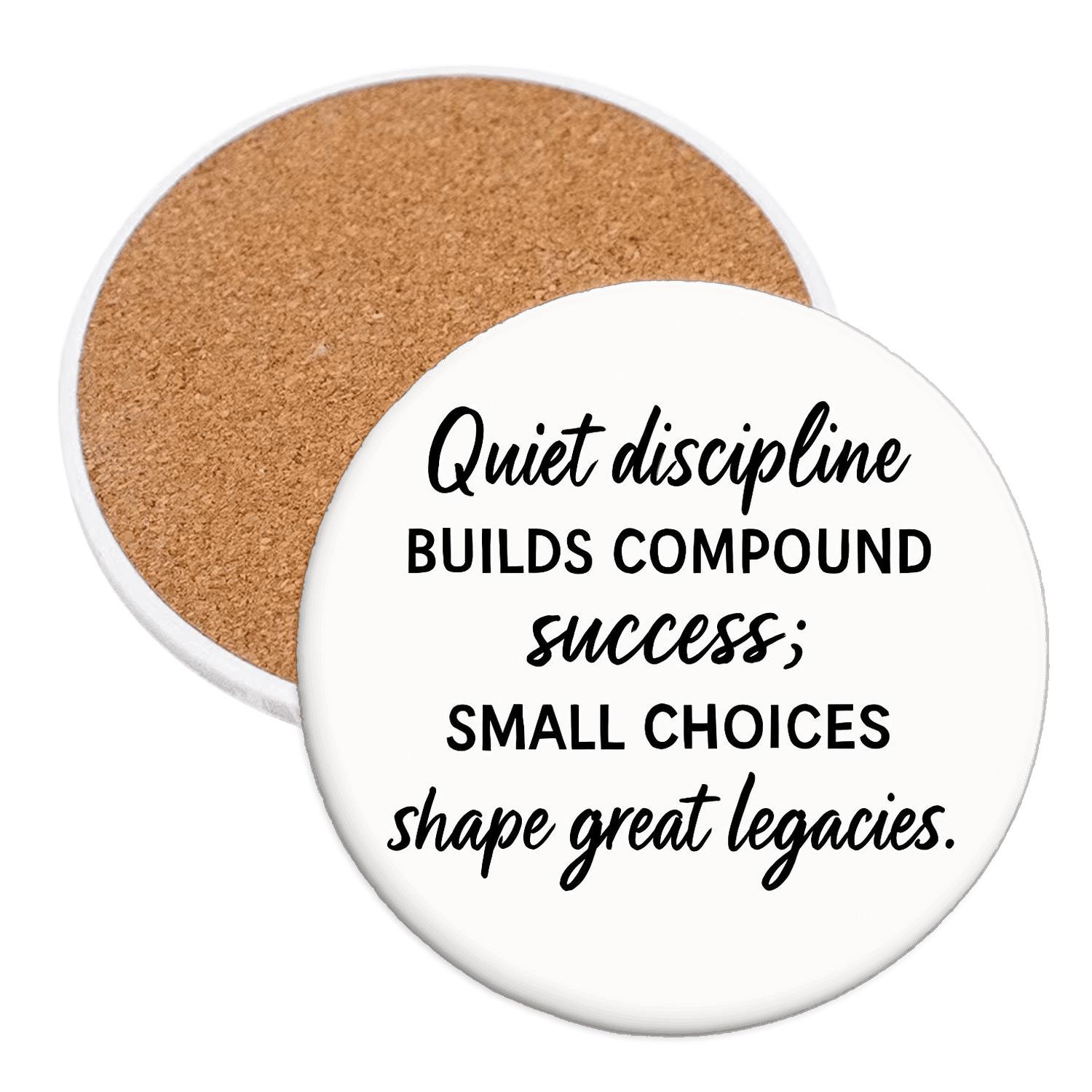 Quiet Discipline elegant tabletop coasters