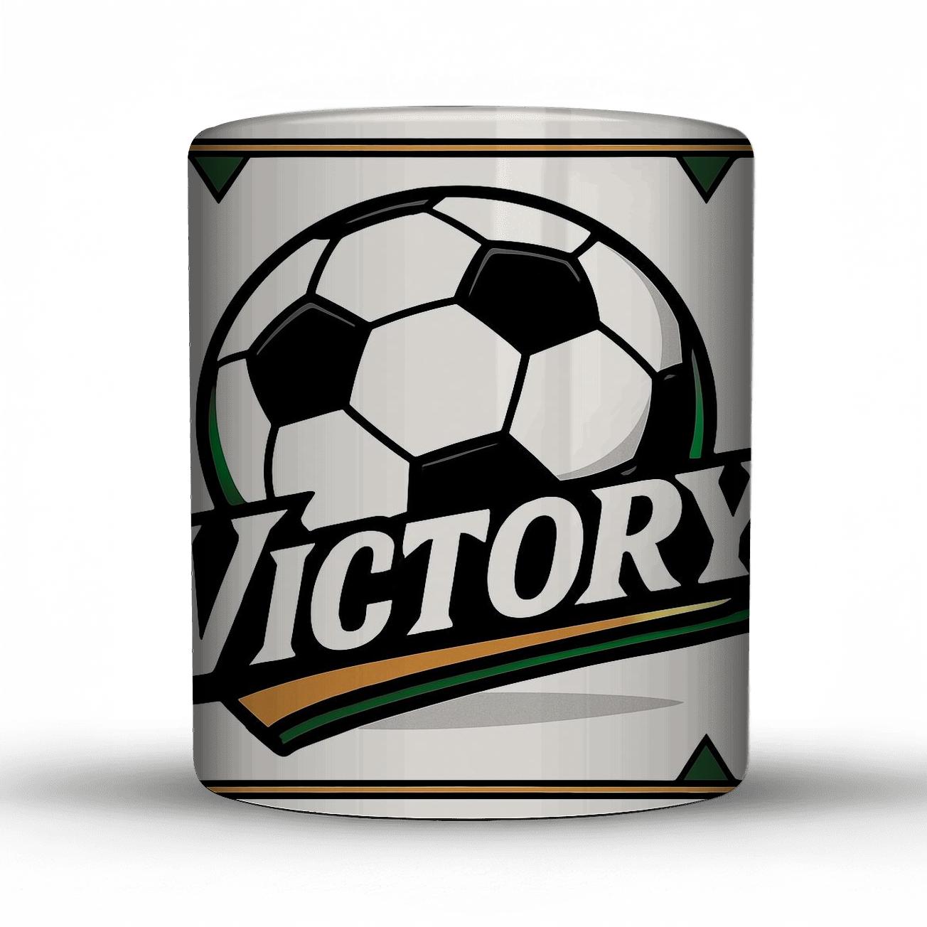 Victory Soccer Pentagons ceramic coffee mugs