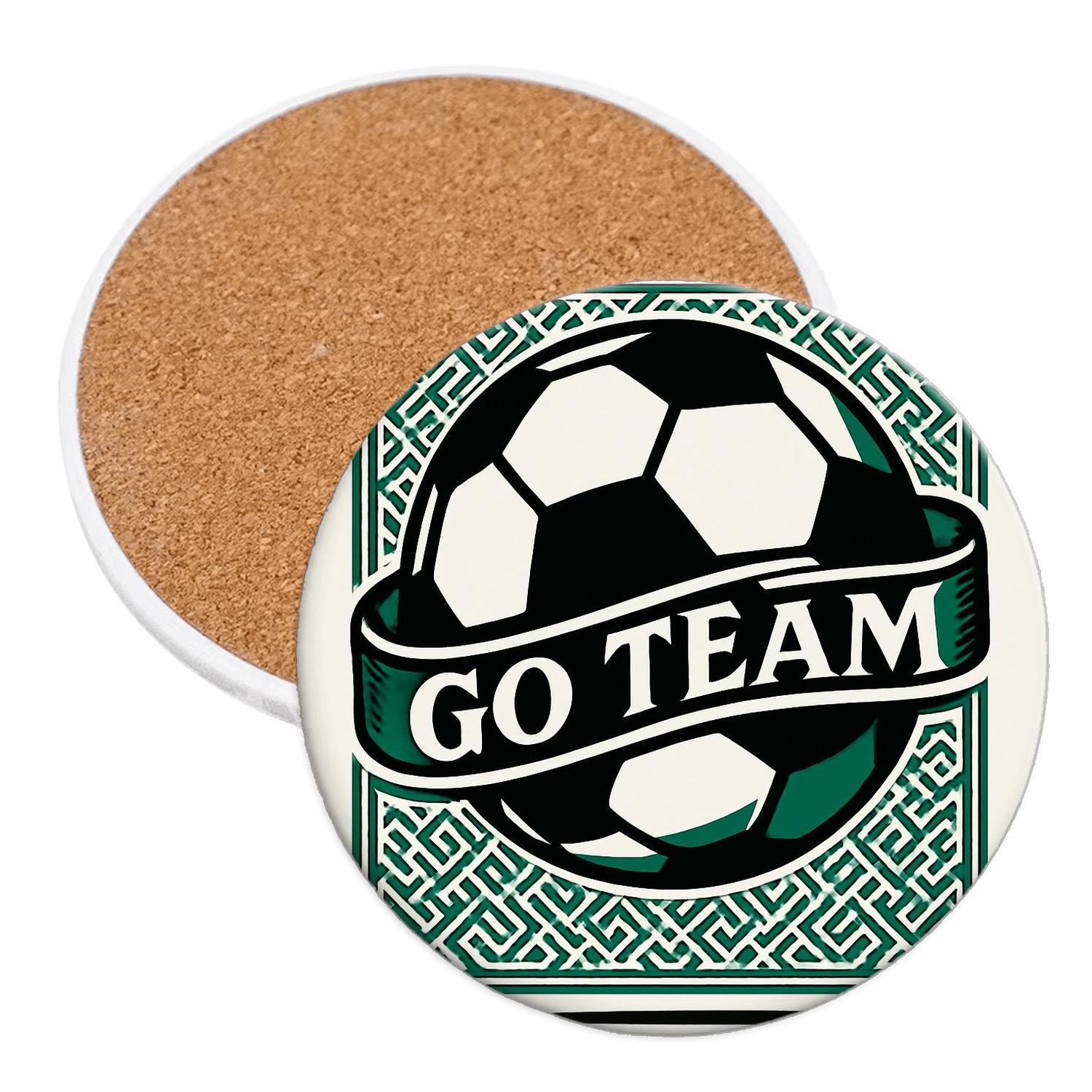 Soccer Classic Pentagons stone coaster collections