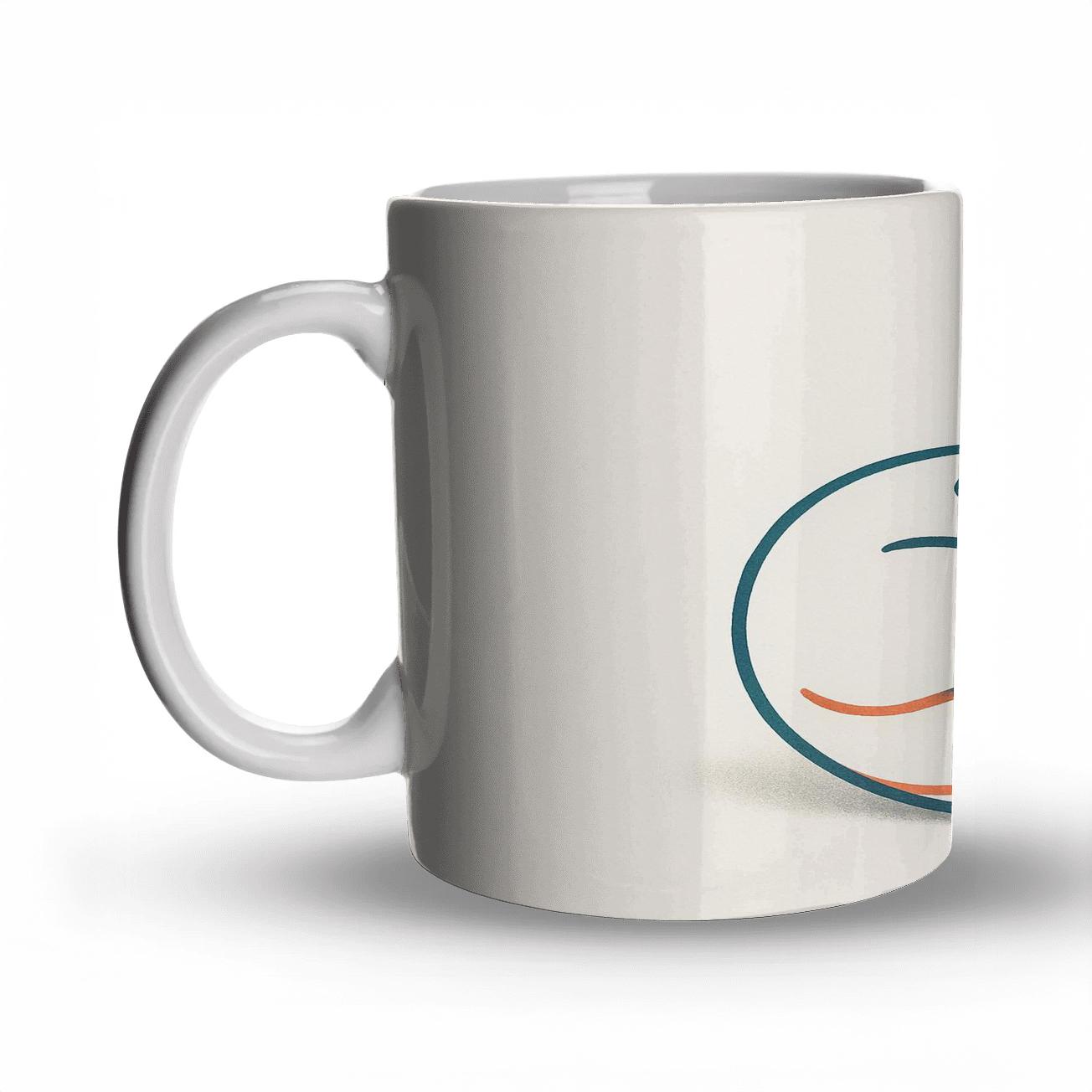 Sleek Fox Line Art gift mugs for occasions