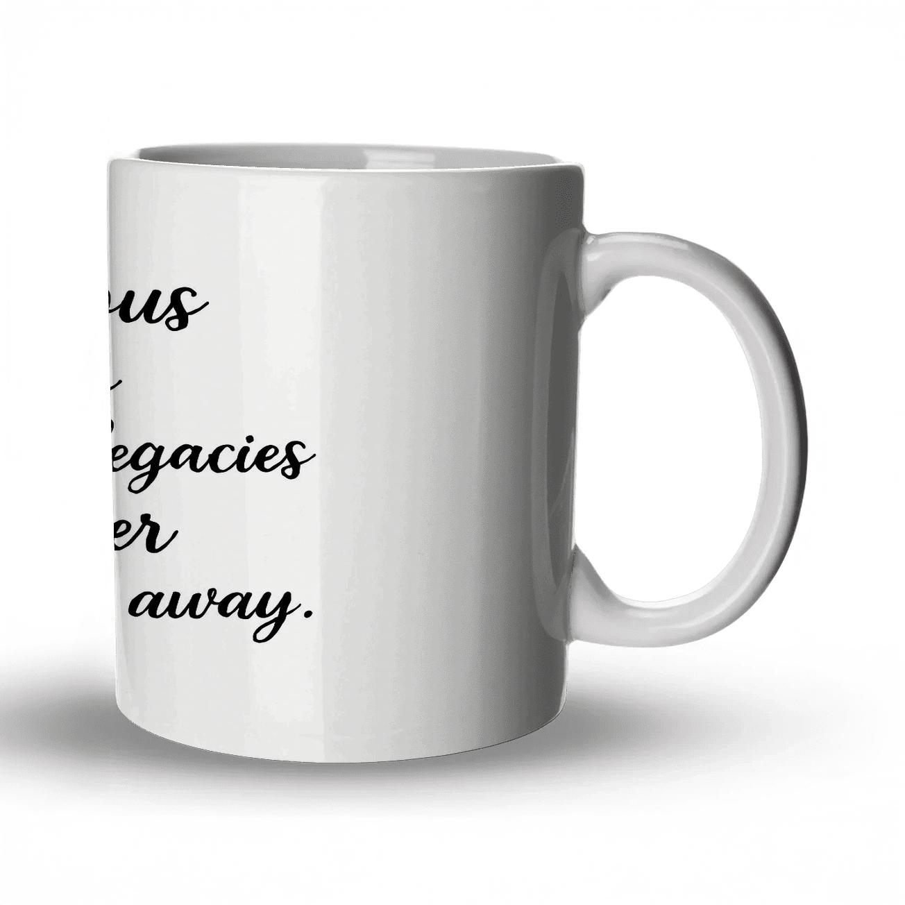 Quiet Strength Legacy travel mugs with handles