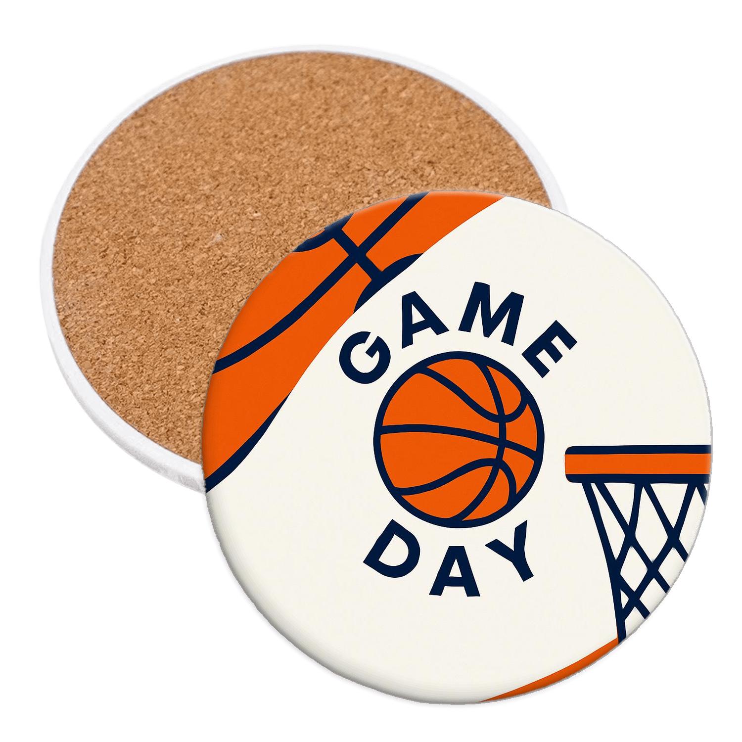 Courtside Rhythm decorative beverage coasters