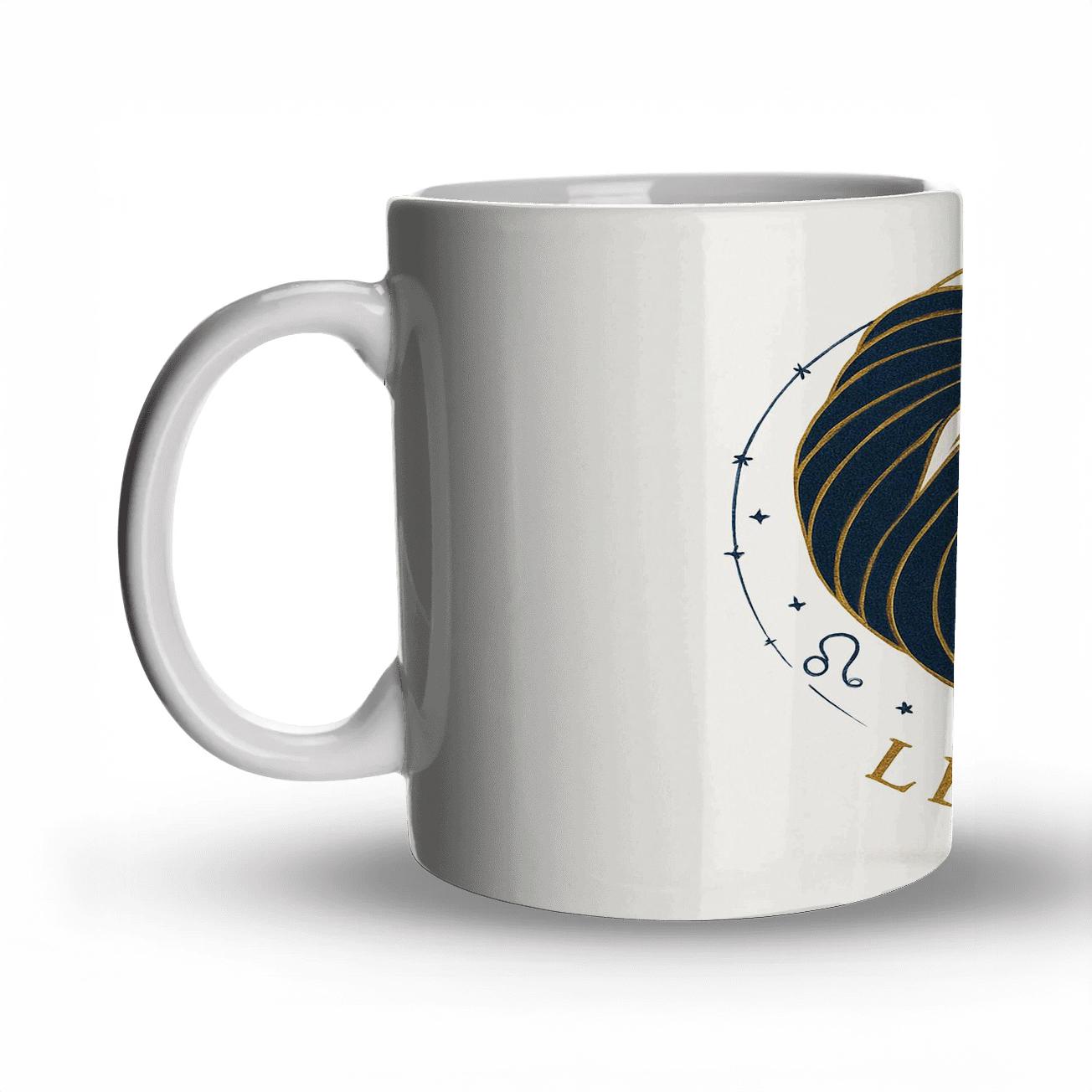 Regal Leo Lion With Constellation insulated thermal mugs