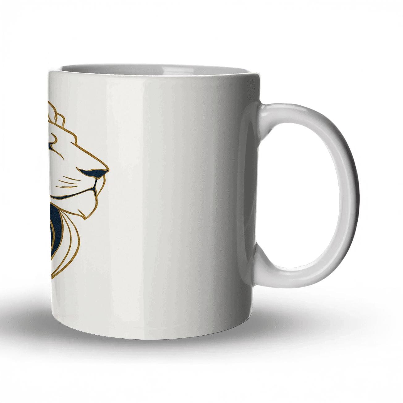 Regal Leo Lion With Constellation insulated thermal mugs