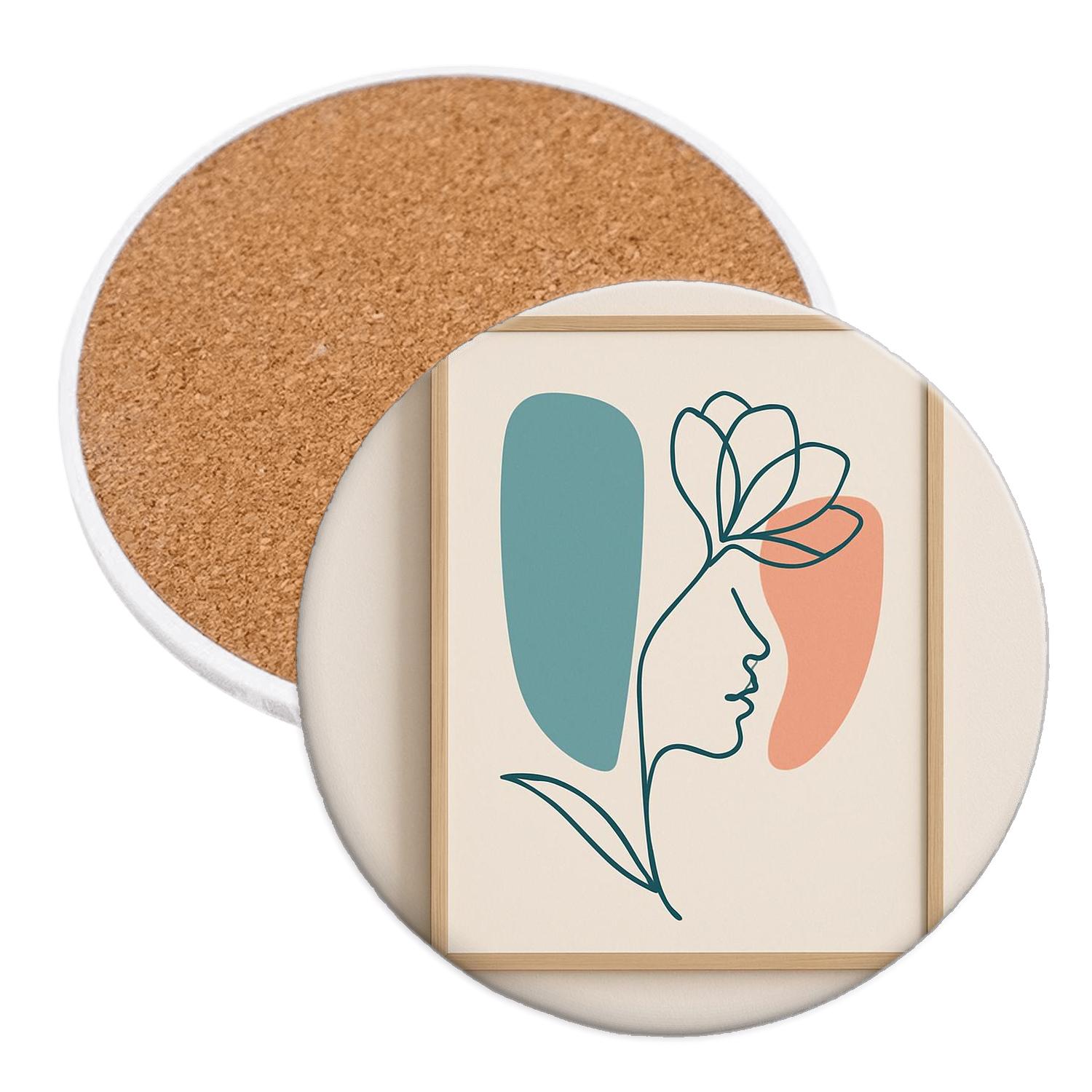 Continuous Blossom coasters for home decor