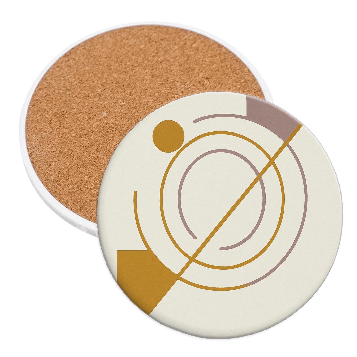 Orbit Geometry personalized drink coasters