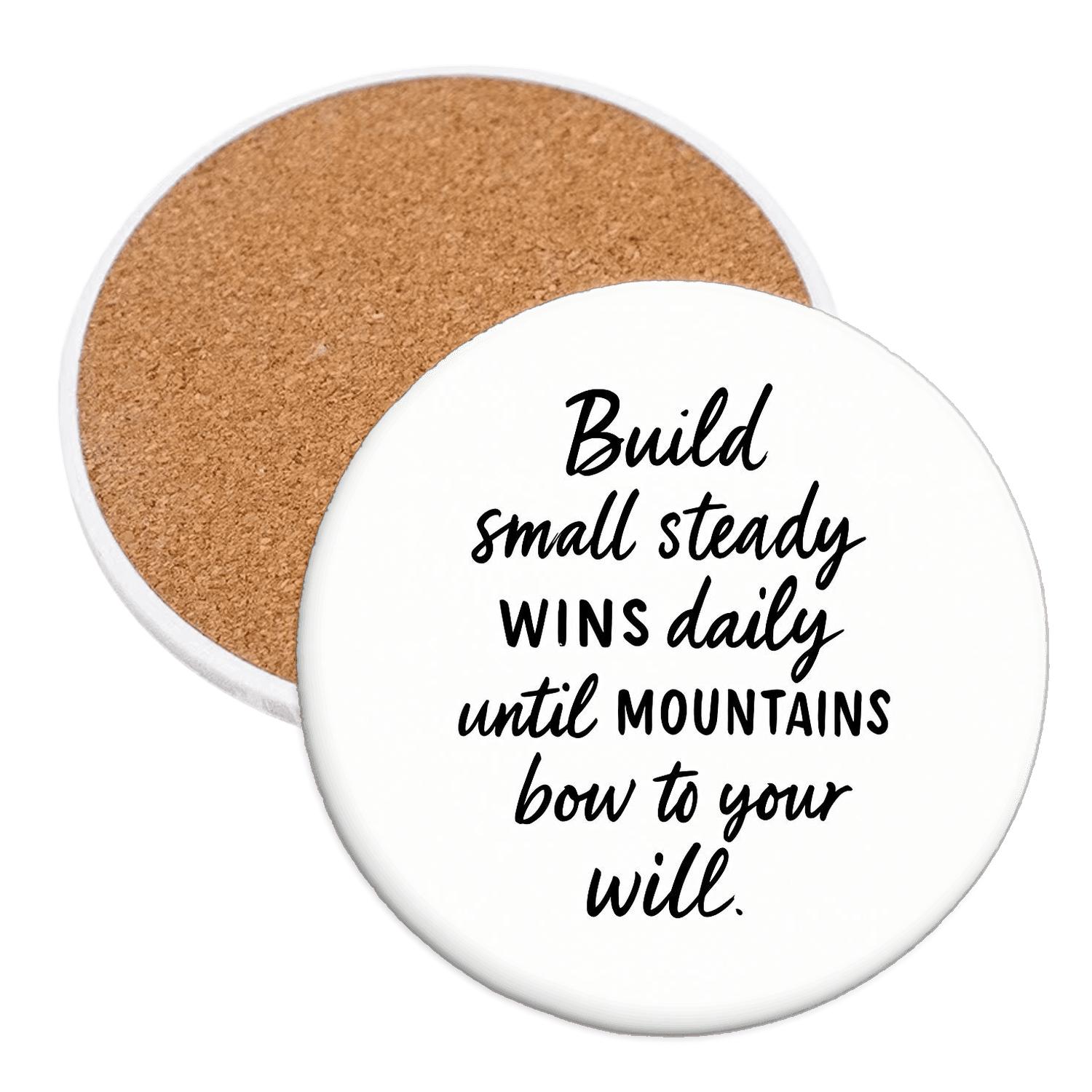 Steady Wins stone coaster collections