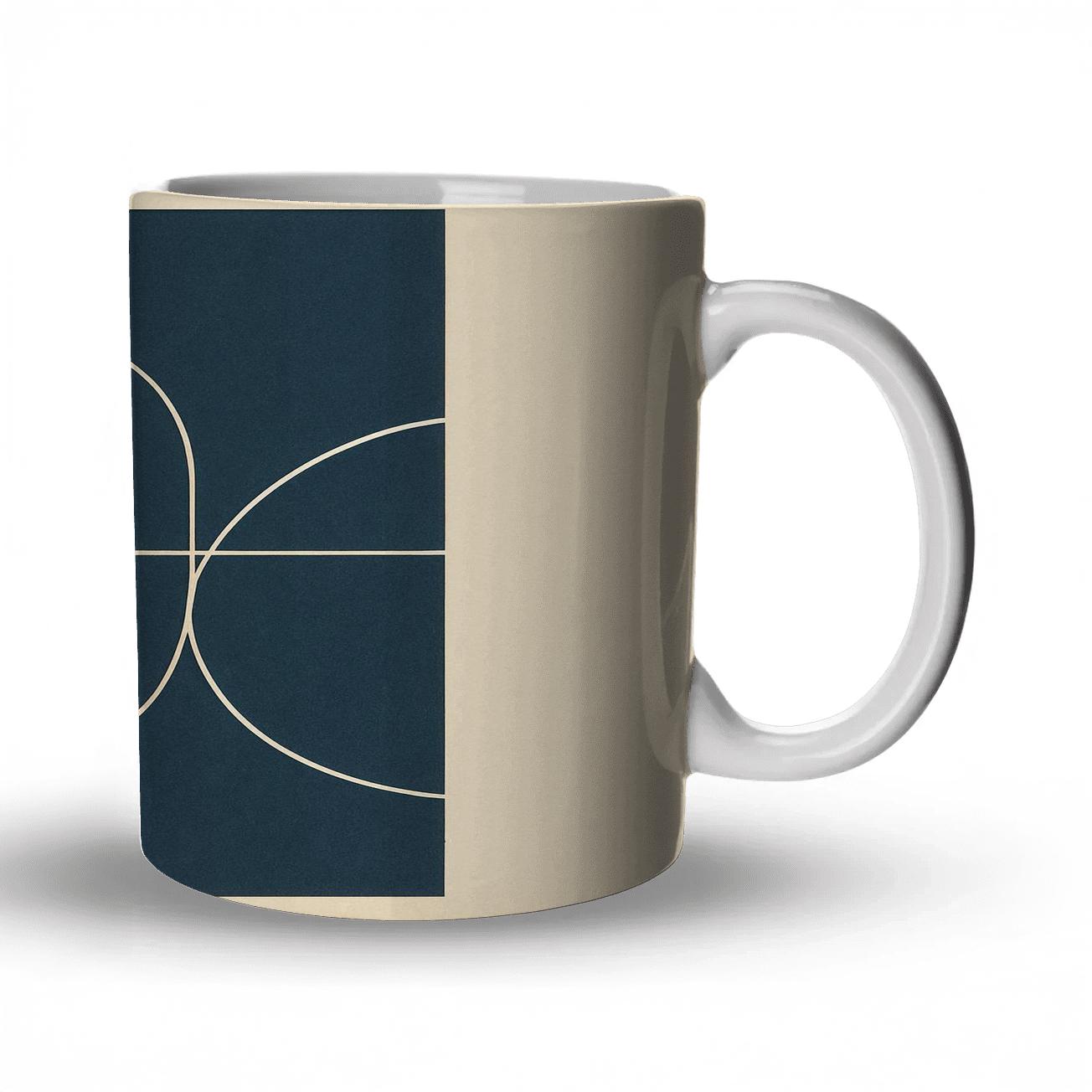 Organic Line Geometry novelty coffee mugs