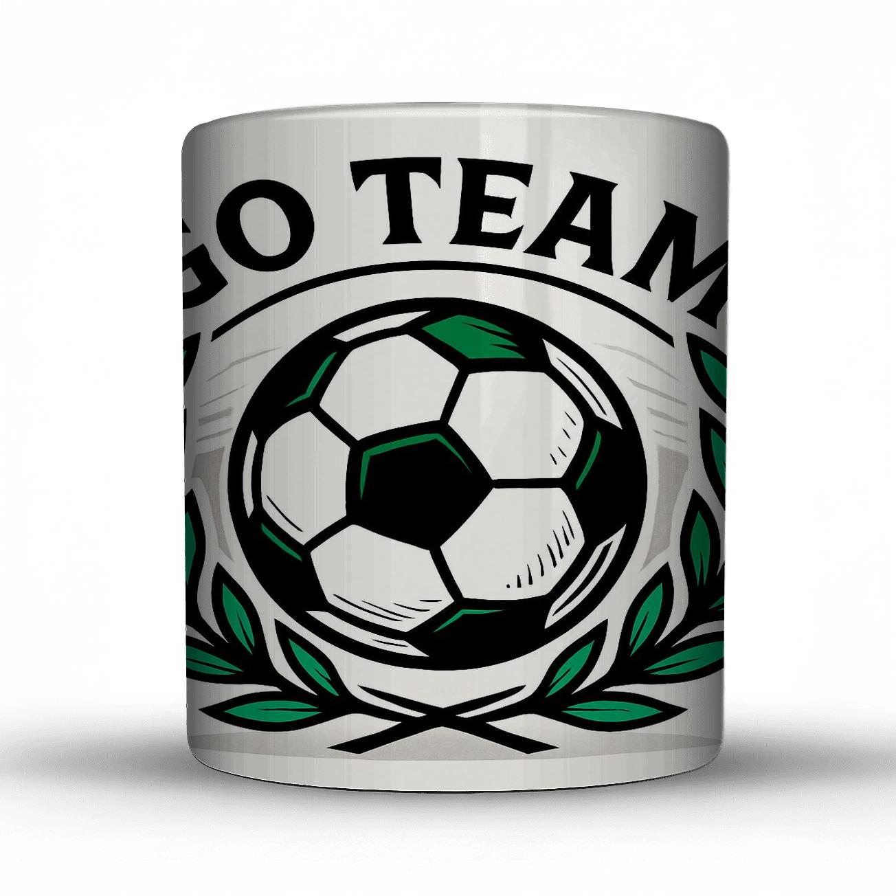 Victory Soccer Emblem ceramic coffee mugs
