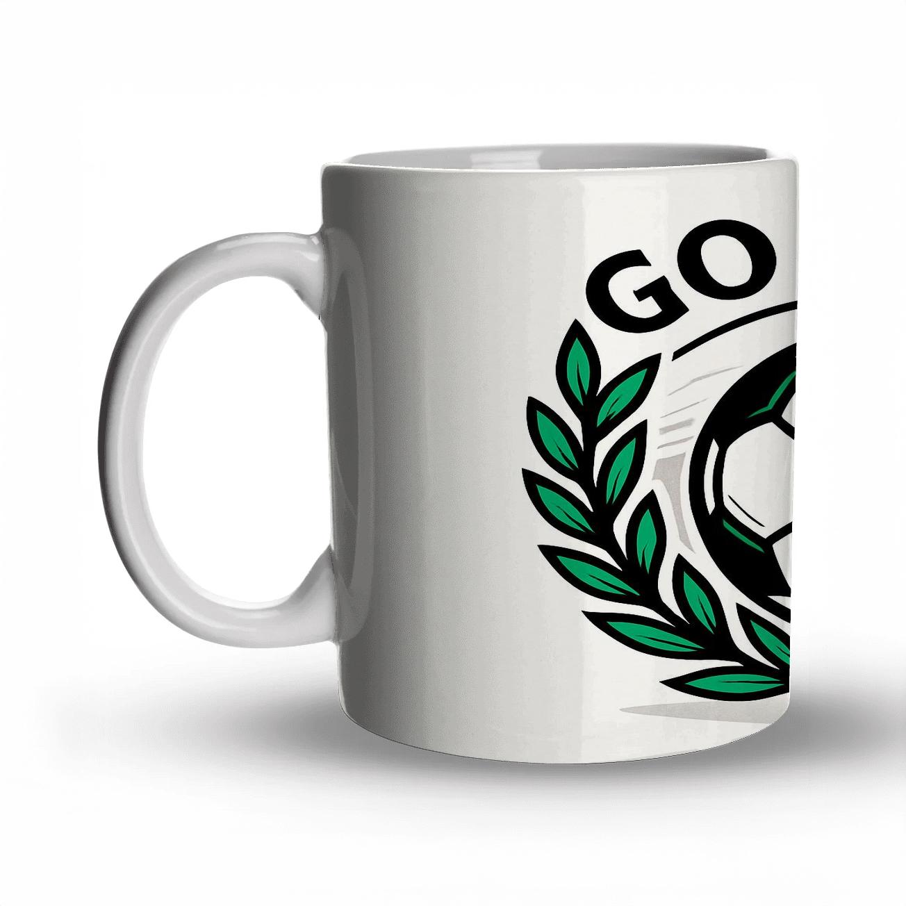 Victory Soccer Emblem ceramic coffee mugs