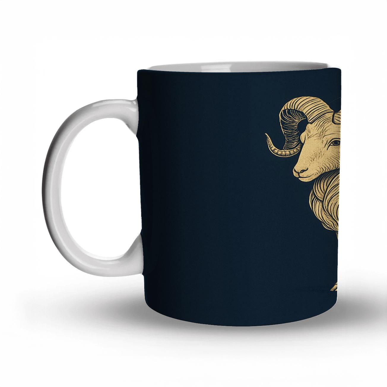 Aries Ram Zodiac Emblem gift mugs for occasions
