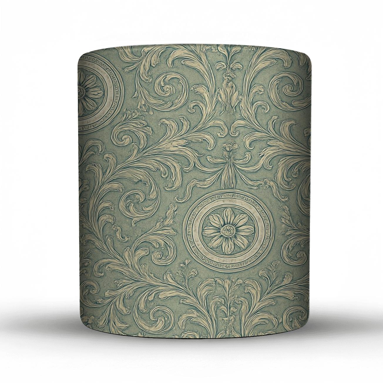 Victorian Ornamental Medallions novelty coffee mugs