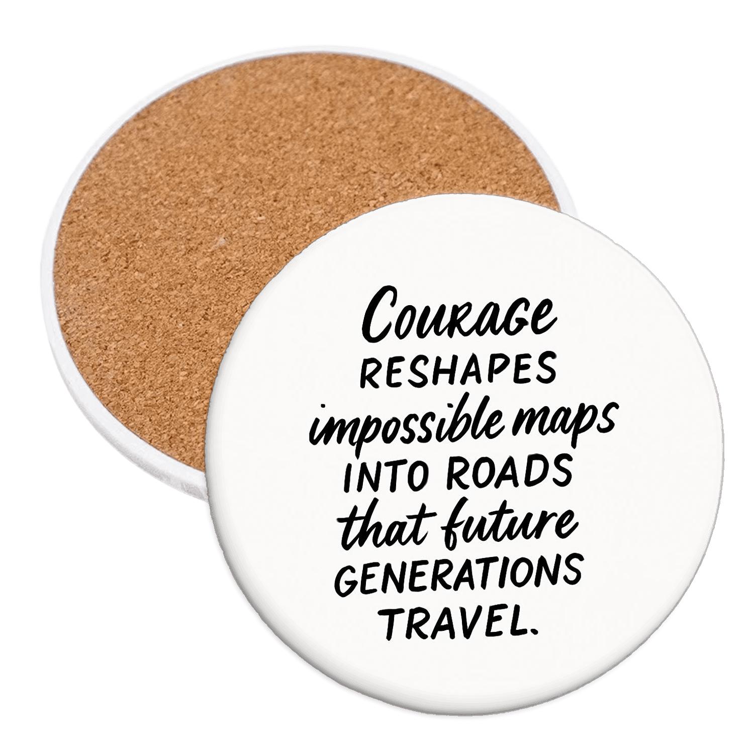 BraveCartography wooden table coasters