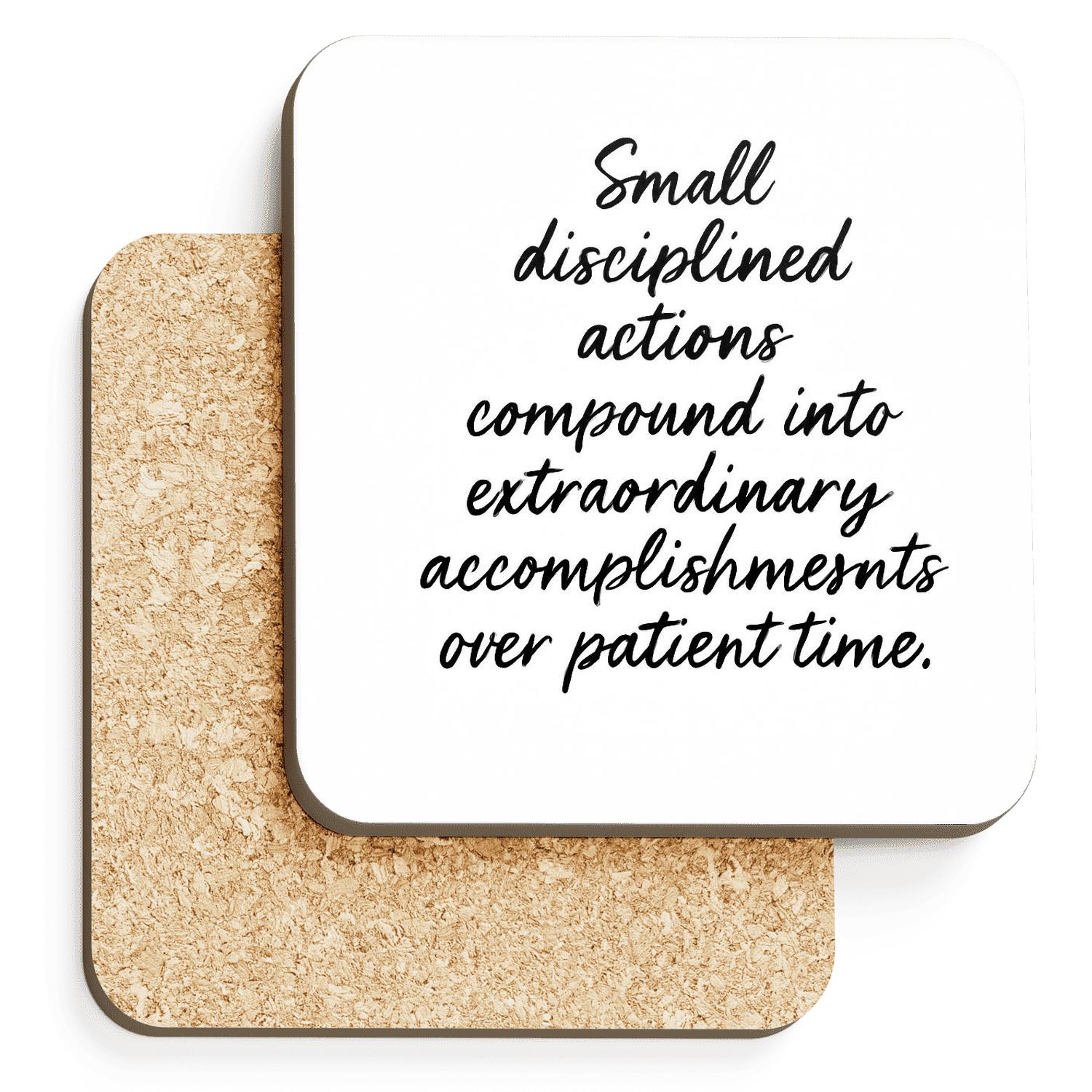 PatientCompounding absorbent drink coasters
