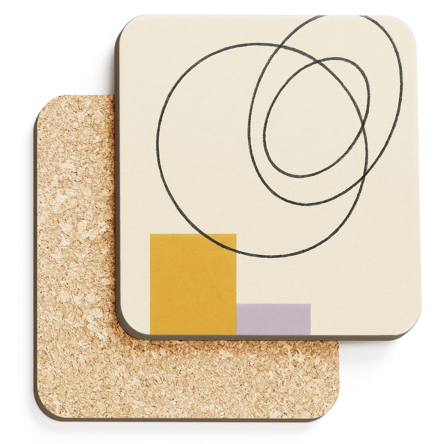 Orbit Geometry stone coaster collections