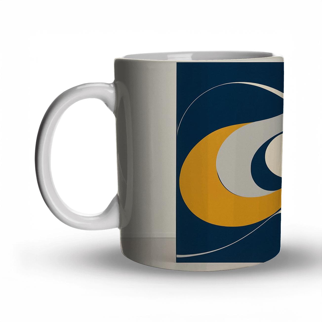 Geometric Flow Abstract gift mugs for occasions