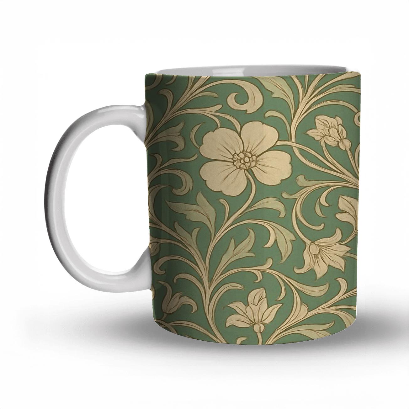 Ornamental Art Nouveau Vector Pattern personalized mugs