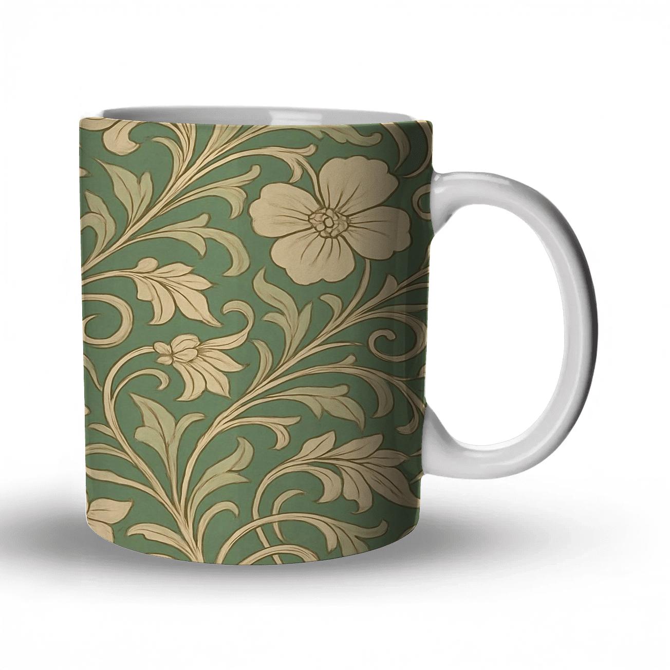 Ornamental Art Nouveau Vector Pattern personalized mugs