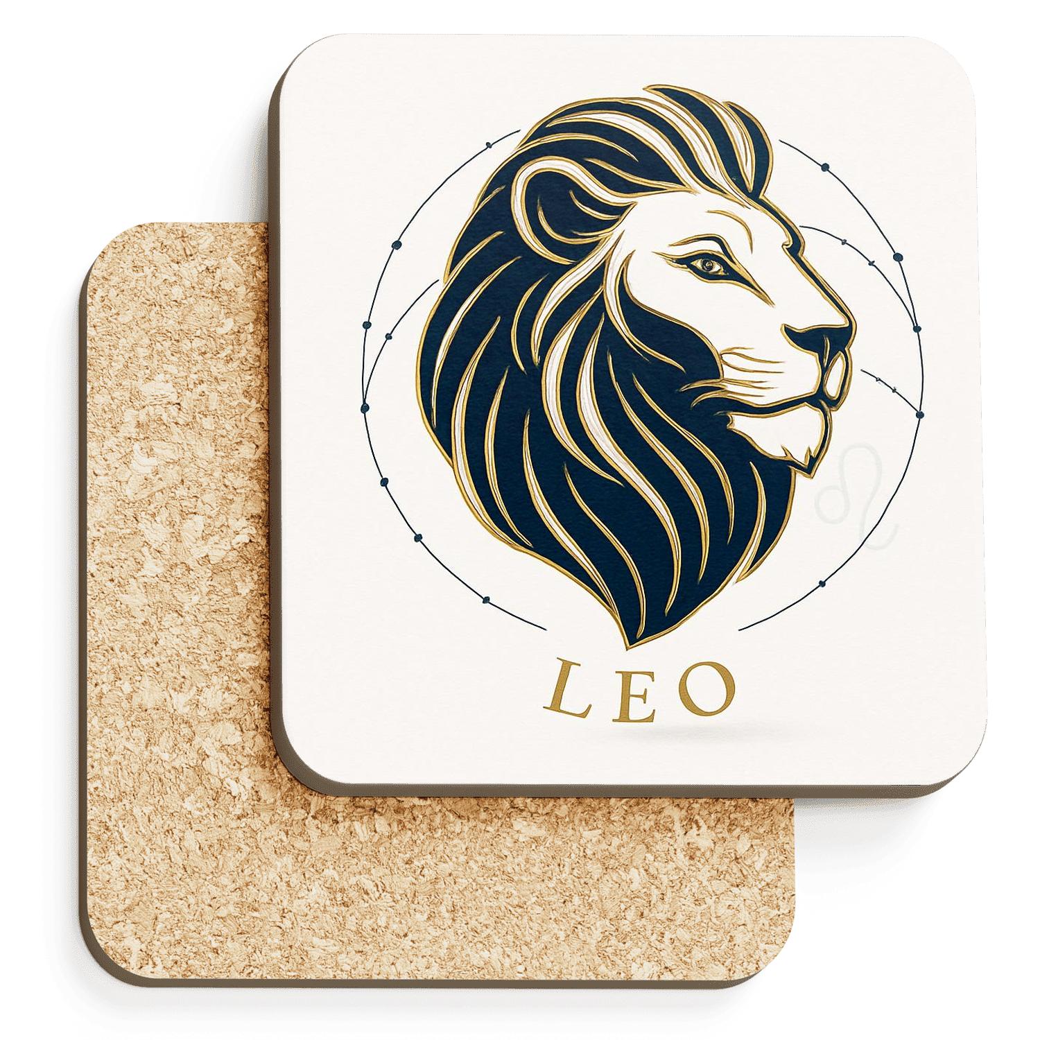 Leo Elegance decorative beverage coasters