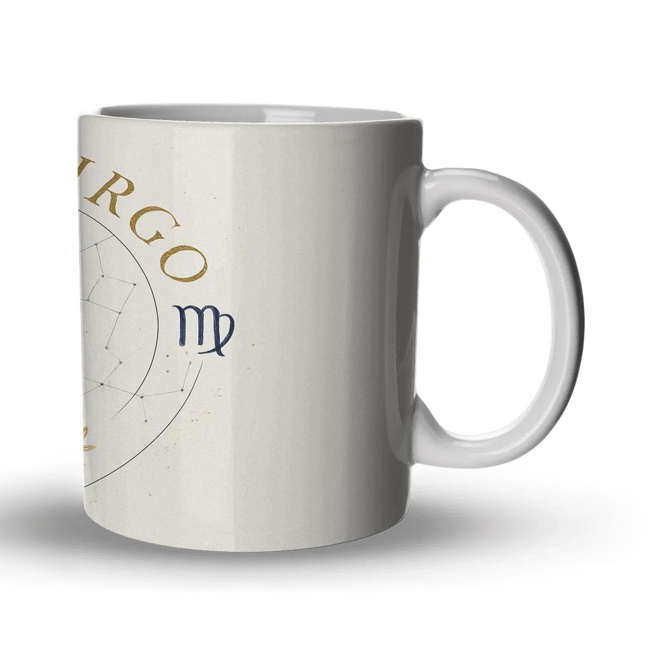 Virgo Maiden With Constellation premium drinkware mugs