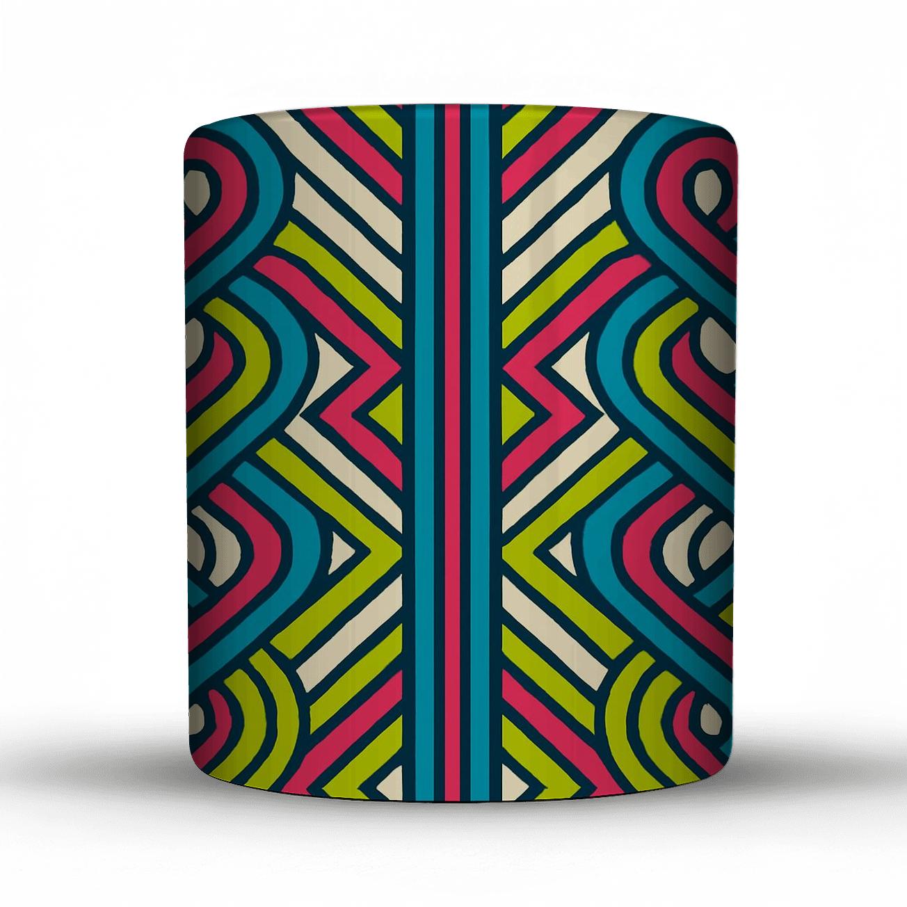 Midline Carnival Stripes novelty coffee mugs
